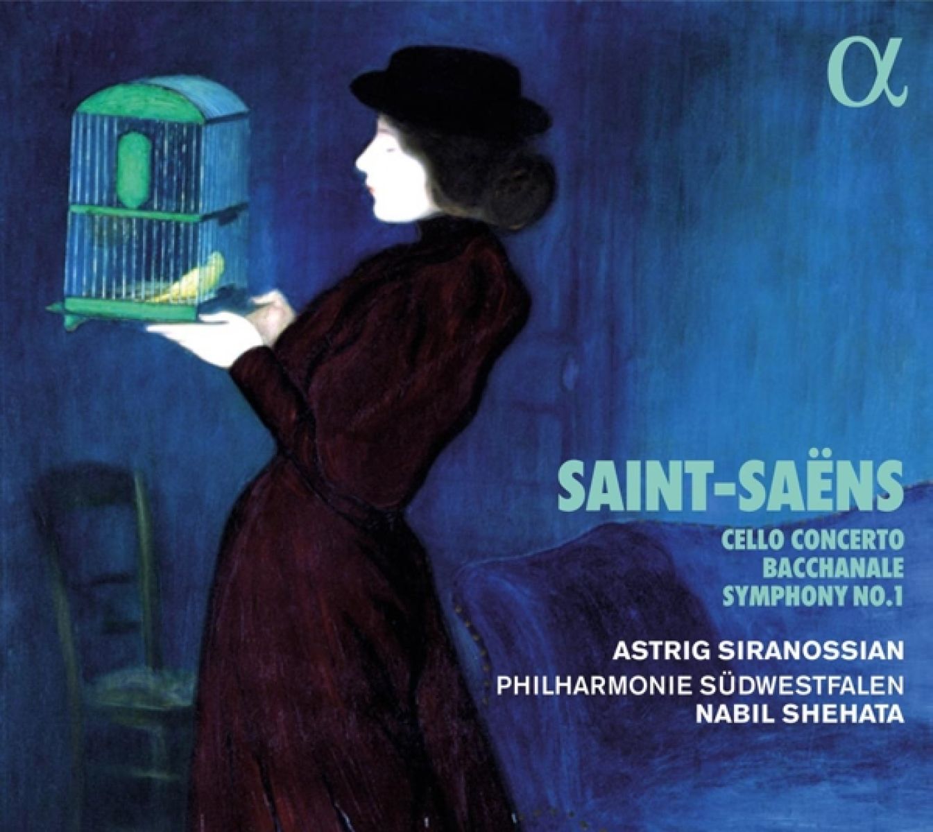 Afbeelding van Astrig Siranossian, Südwestfälische Philharmonie, Nabil Shehata - Saint-Saëns: Cello Concerto | Bacchanale | Symphony No. 1