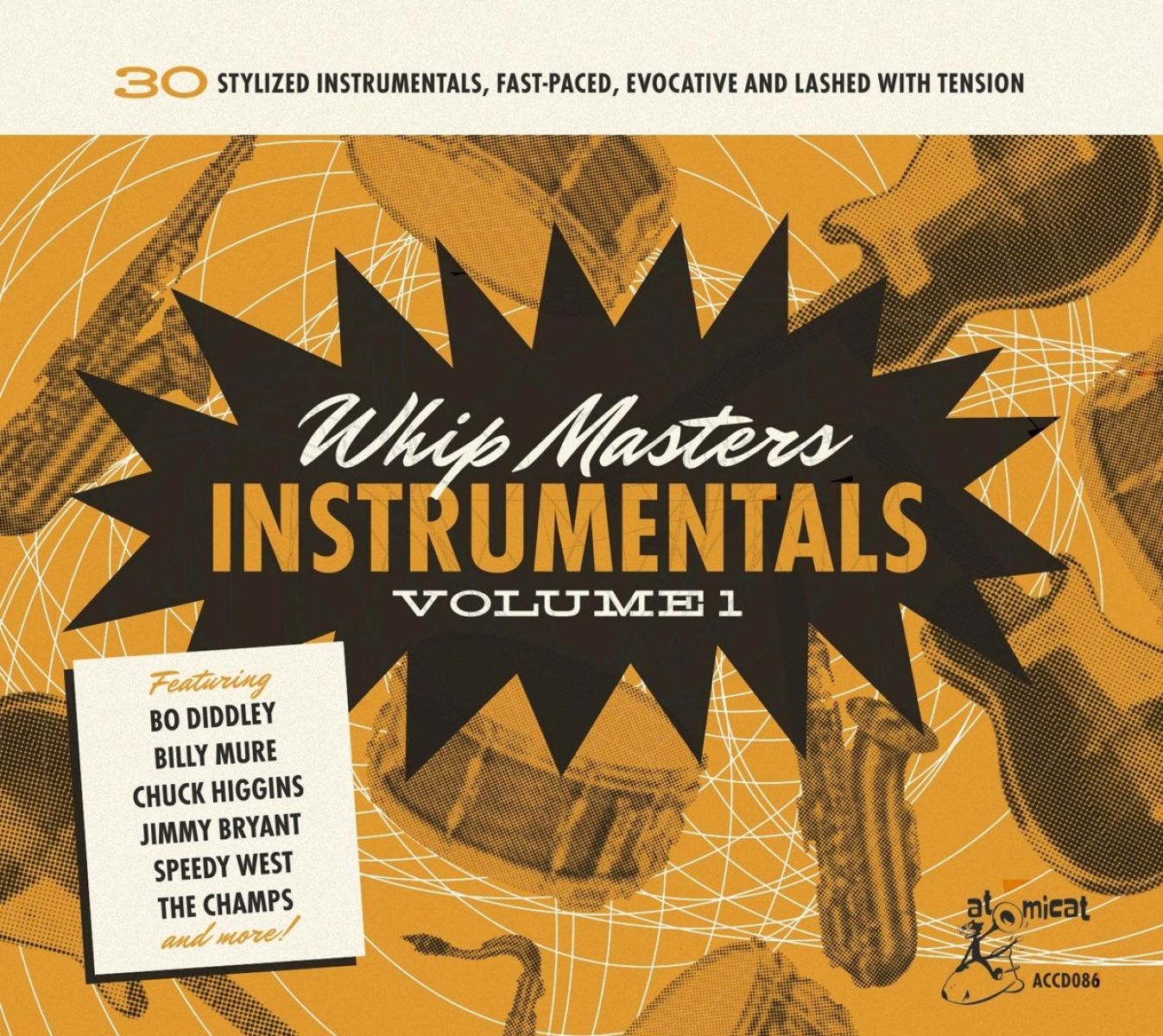 Afbeelding van Various Artists - Whip Masters Instrumentals Volume 1 (30 Stylized Instrumentals, Fast-Paced, Evocative And Lashed With Tension)