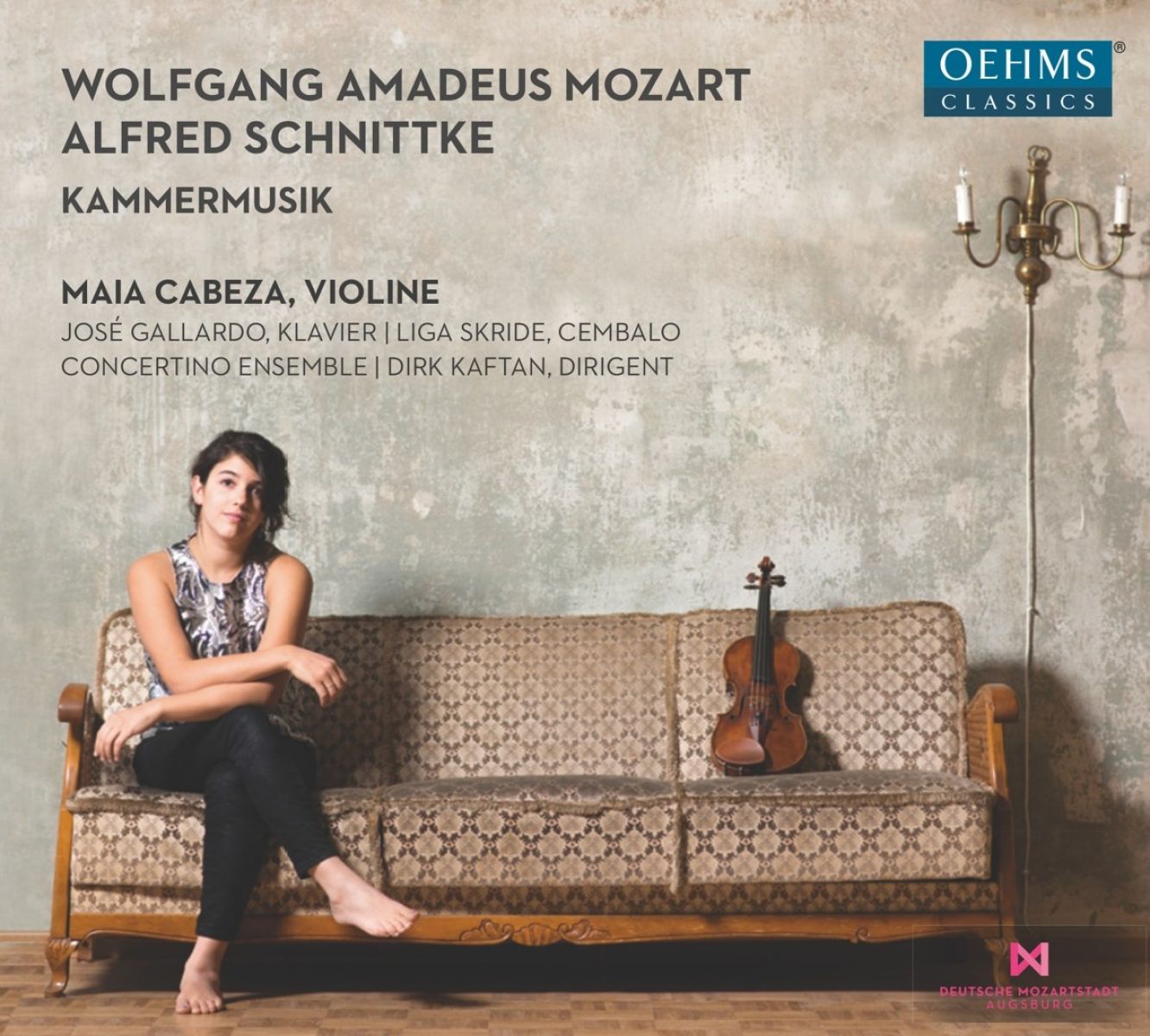 Afbeelding van Maia Cabeza, José Gallardo, Liga Skride, Concertino Ensemble Of The Leopold Mozart Centre Of Augsburg University, Dirk Kaftan - Mozart/Schnittke: Kammermusik