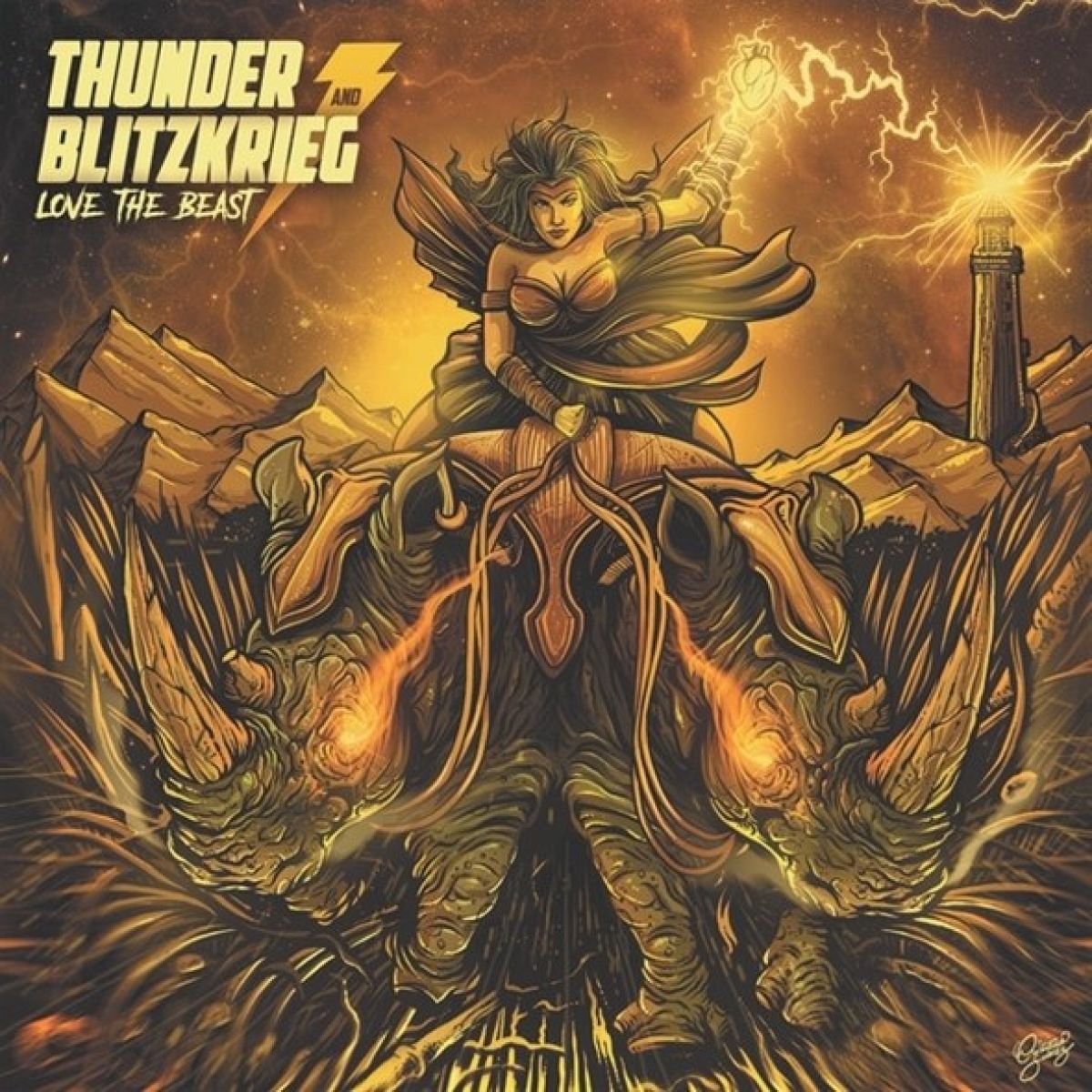 Afbeelding van Thunder & Blitzkrieg - Love The Beast