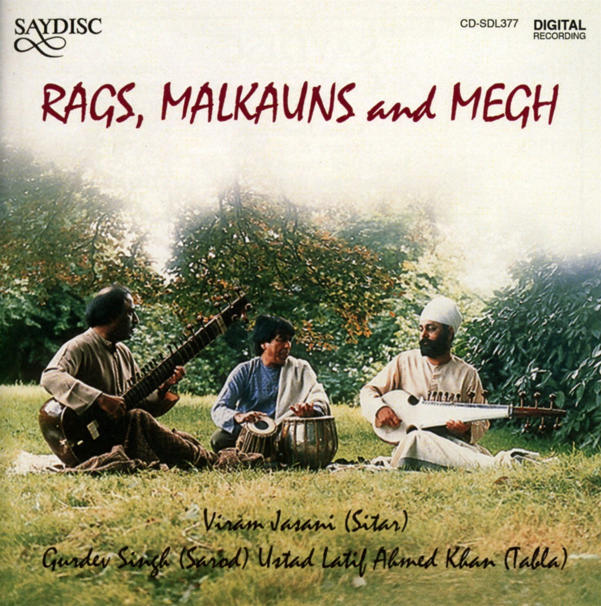Afbeelding van Viram Jasani, Gurdev Singh, Latif Ahmed Khan - Rags, Malkauns And Megh