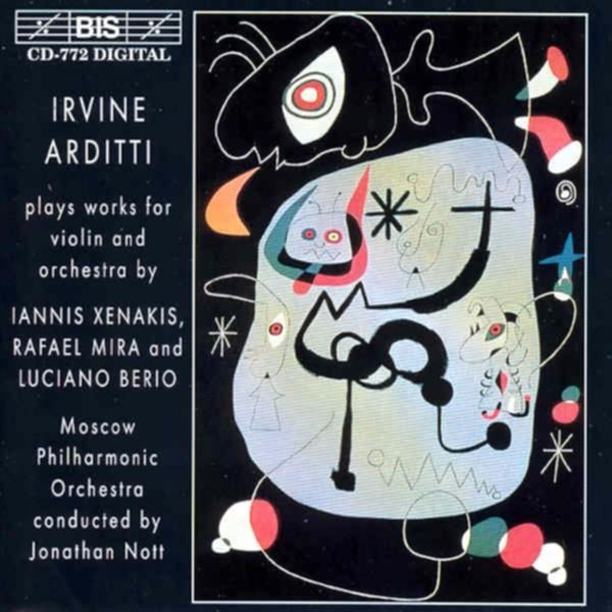 Afbeelding van Itvien Arditti , Moscow Philharmonic Orchestra, Jonathan Nott - Plays Works For Violin And Orchestra