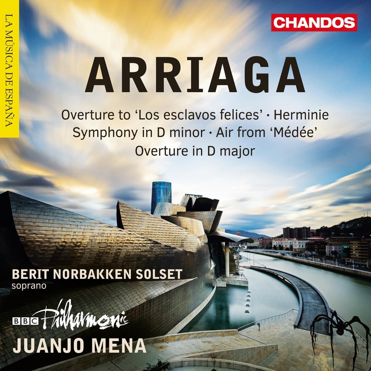 Afbeelding van Berit Norbakken Solset, BBC Philharmonic, Juanjo Mena - Arriaga: Symphony/Herminie Etc