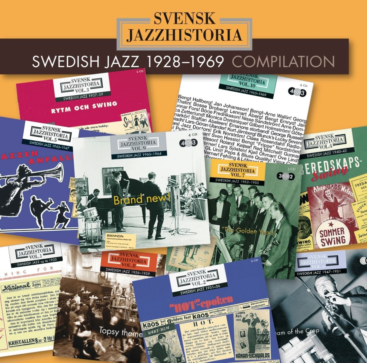 Afbeelding van Various Artists - Swedish Jazz 1928-1969 (Compilation)