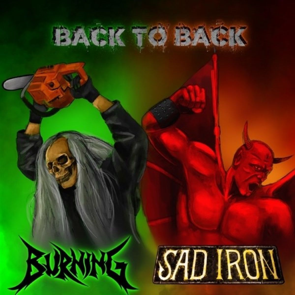 Afbeelding van Burning & Sad Iron - Back To Back