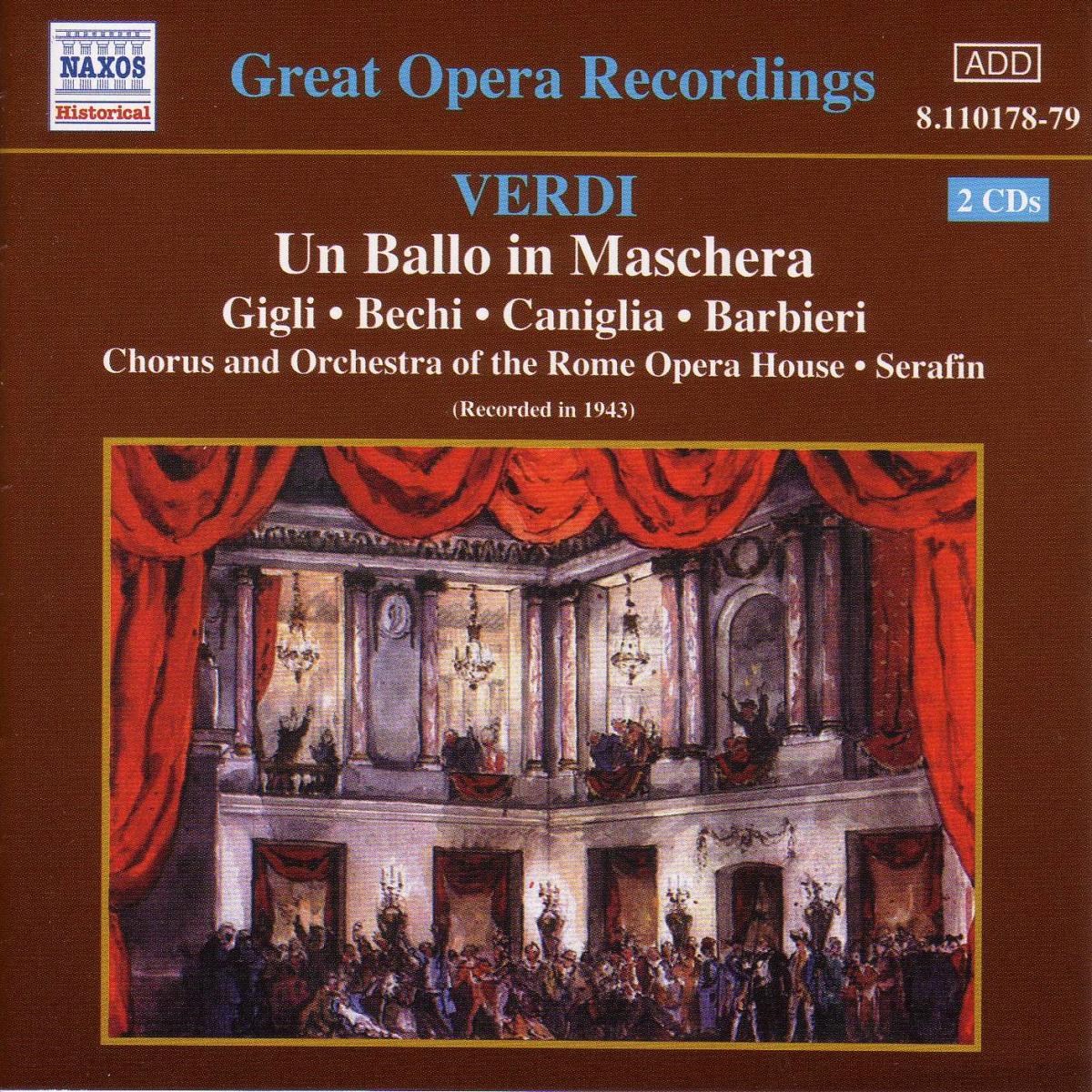 Afbeelding van Chorus & Orchestra Of The Rome Opera House - Verdi: Un Ballo in Maschera