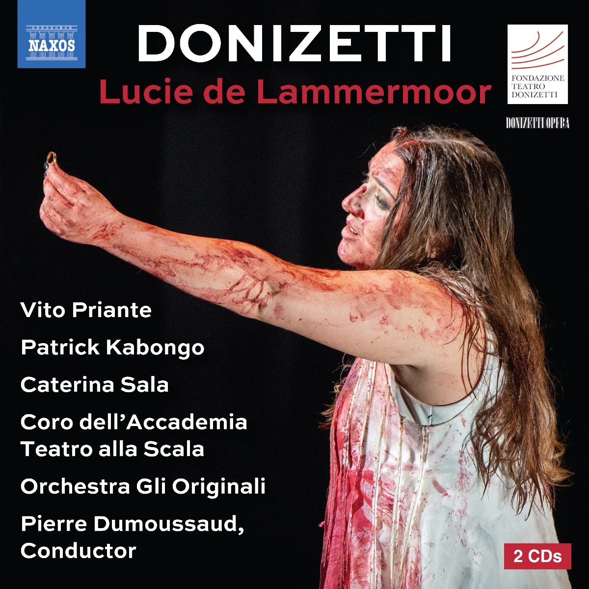 Afbeelding van Vito Priante, Patrick Kabongo, Julien Henric, David Astorga, Roberto Lorenzi, Caterina Sala, Coro Dell'accademia Teatro Alla Scala, Orchestra Gli Originali, Pierre Dumoussaud - Donizetti: Lucie De Lammermoor