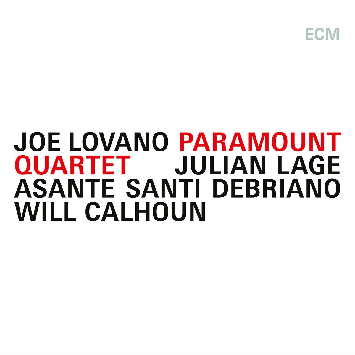 Afbeelding van Joe Lovano, Julian Lage, Asante Santi Debriano, Will Calhoun - Paramount Quartet