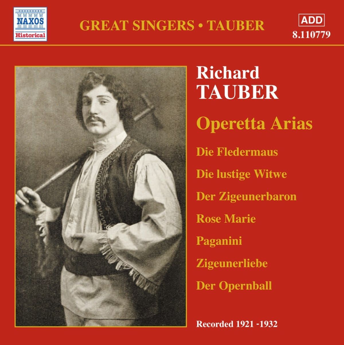 Afbeelding van Richard Tauber - Operetta Arias