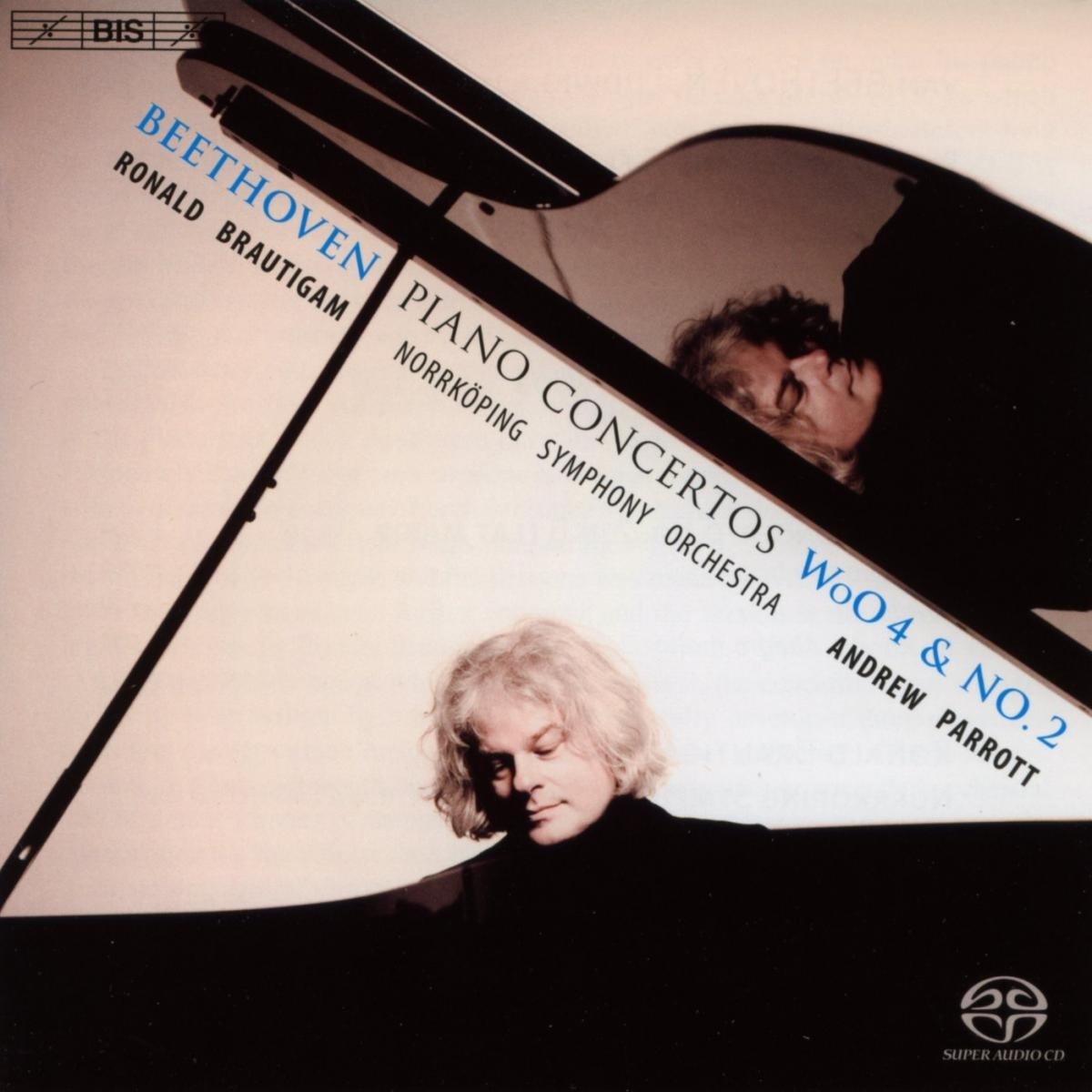 Afbeelding van Ronald Brautigam, Nörrkoping Symphony Orchestra, Andrew Parrott - Beethoven: Piano Concertos WoO 4 & No.2