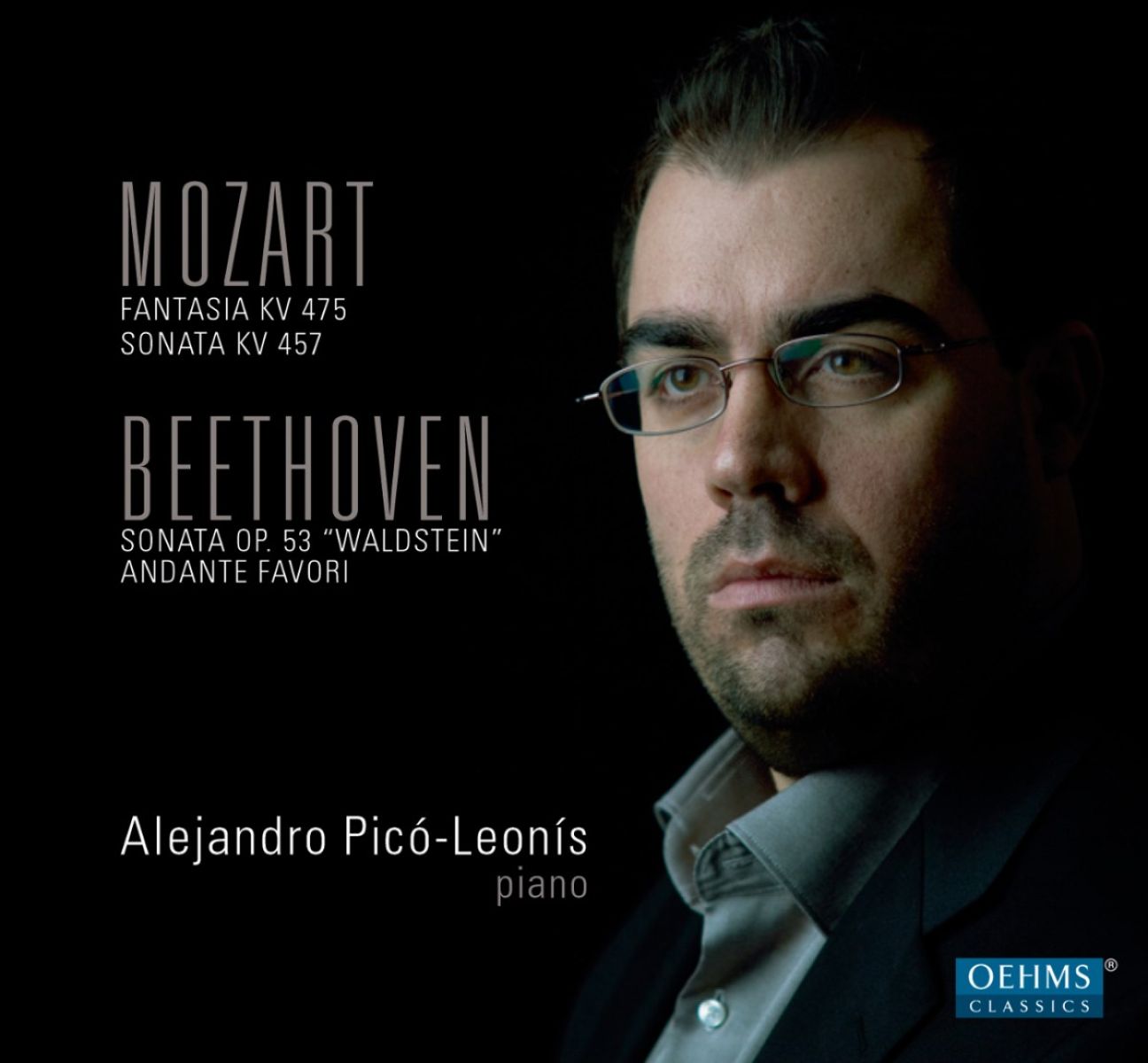 Afbeelding van Alejandro Picó-Leonis - Mozart: Fantasia KV 475 , Sonata KV 457 | Beethoven: Sonata Op. 53 "Waldstein", Andante Favori