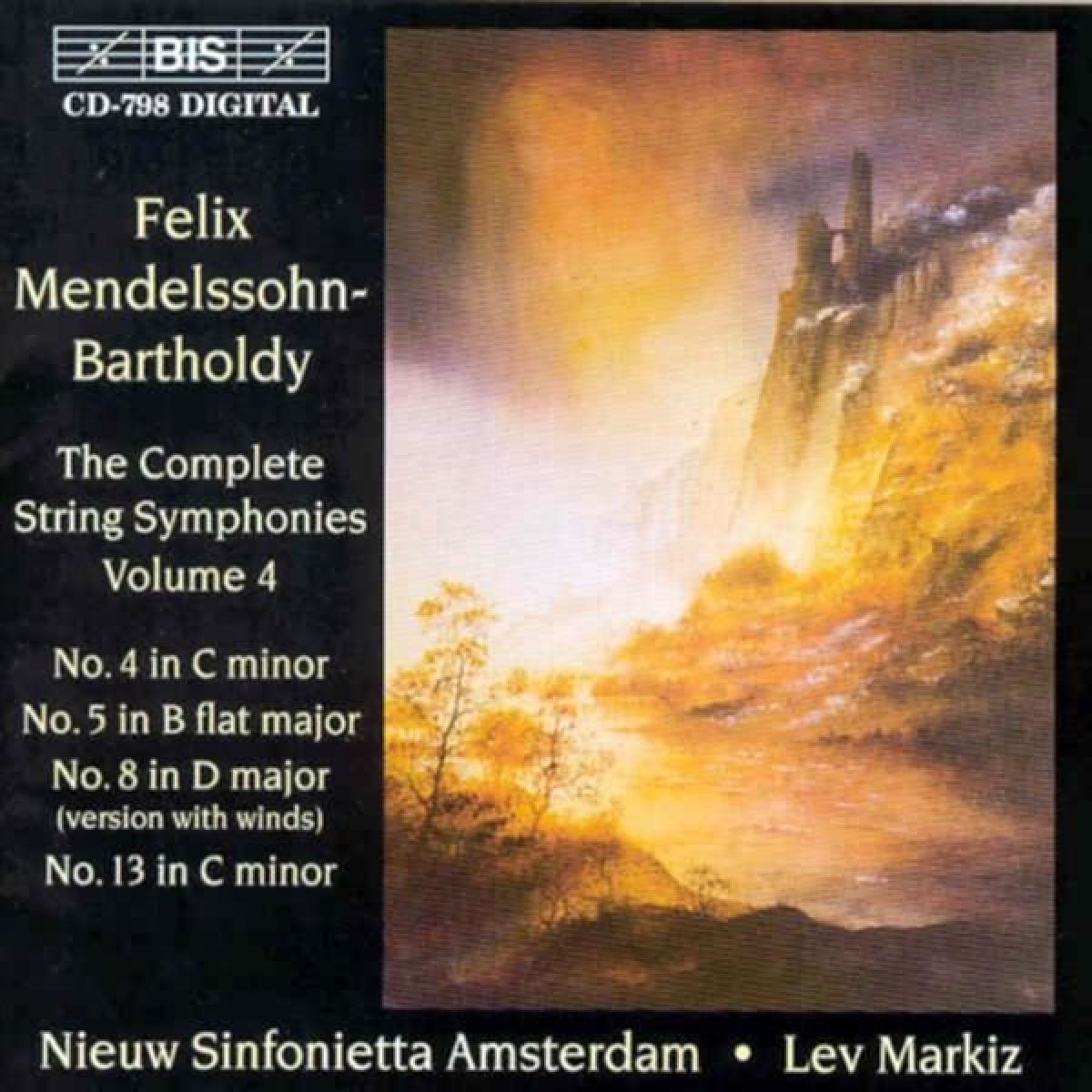 Nieuw Sinfonietta Amsterdam, Lev Markiz - Mendelssohn: Complete String Symphonies