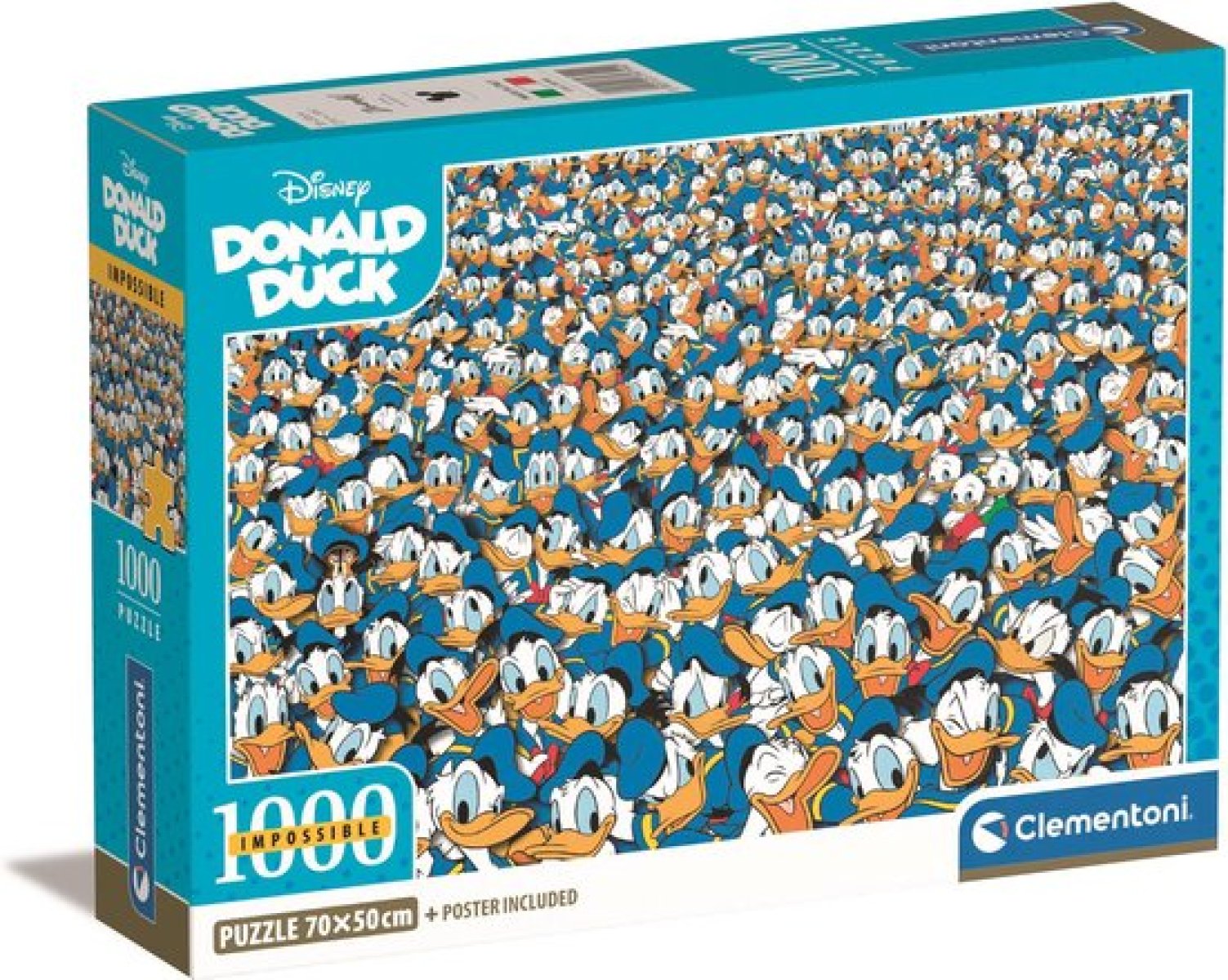 Afbeelding van Donald Duck - Impossible Puzzle (Compact Box 1000 stukjes)