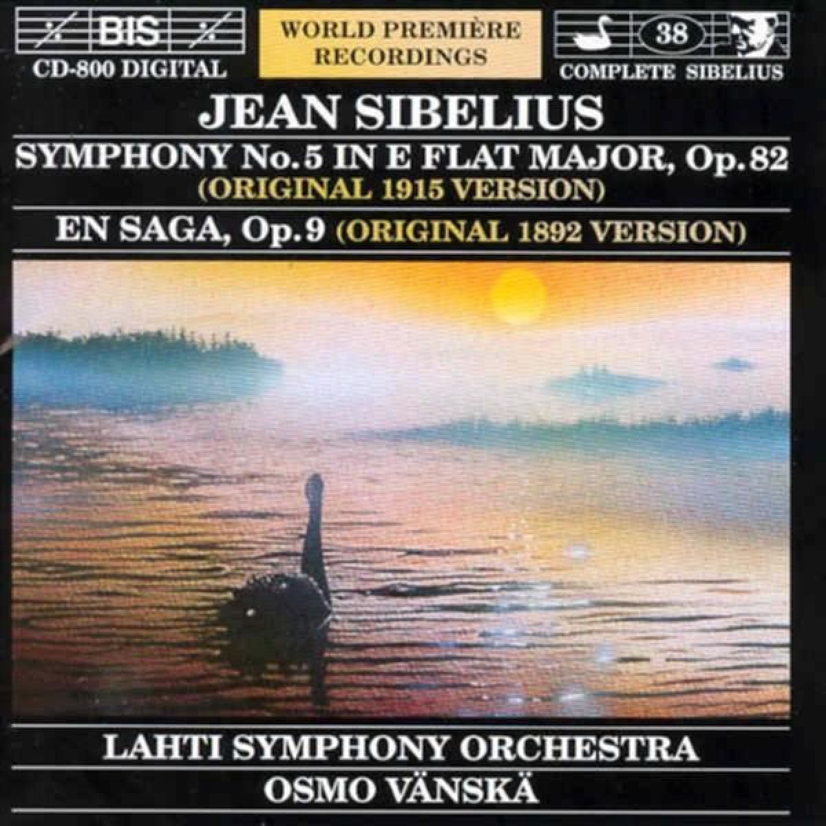 Afbeelding van Lahti Symphony Orchestra, Osmo Vänskä - Sibelius: (Compl.Ed. 38), Symphony No.5 In E