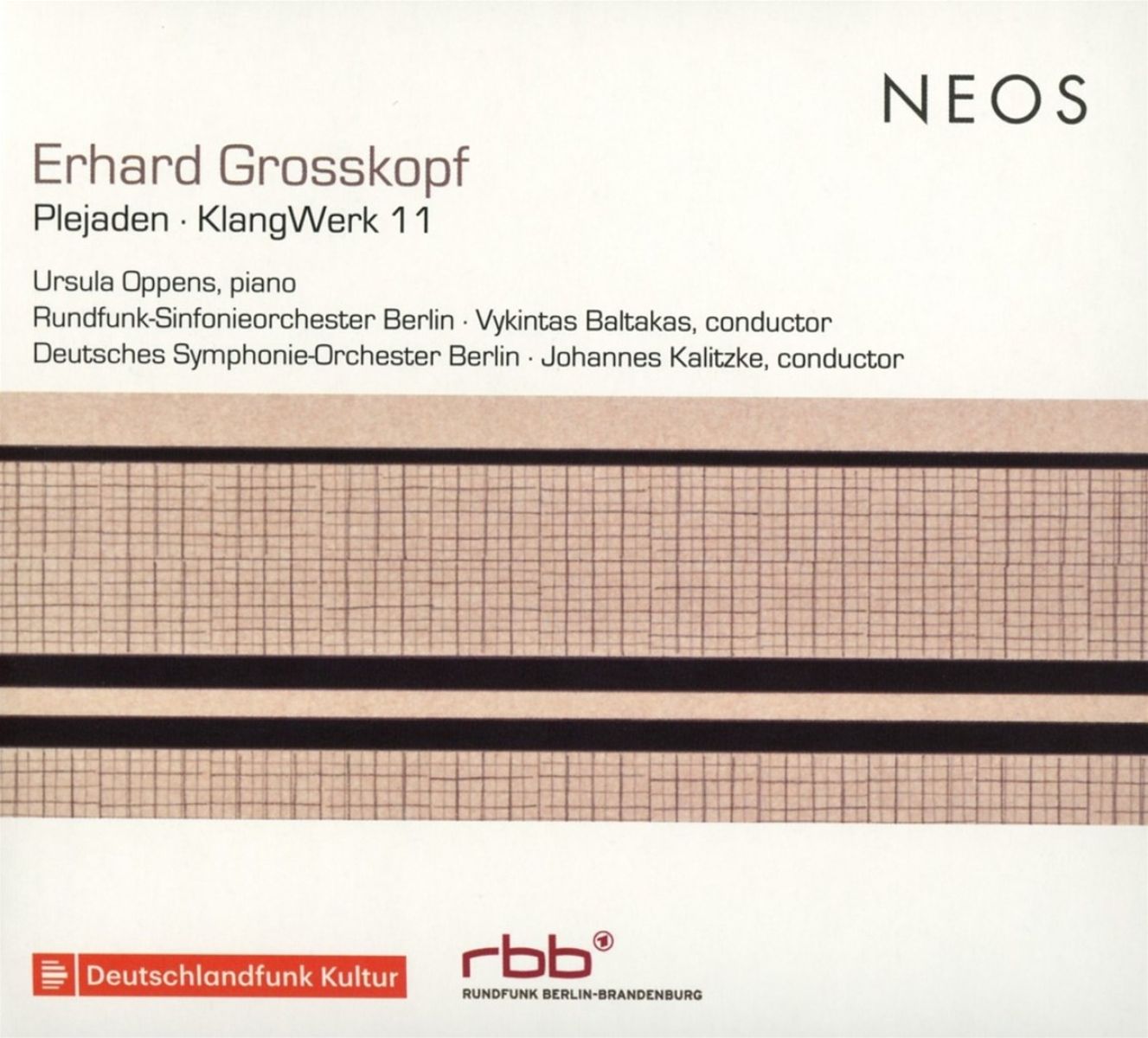 Afbeelding van Ursula Oppens, Rundfunk-Sinfonieorchester Berlin, Vykintas Baltakas, Deutsches Symphonie-Orchester Berlin, Johannes Kalitzke - Grosskopf: Plejaden ' Klangwerk 11
