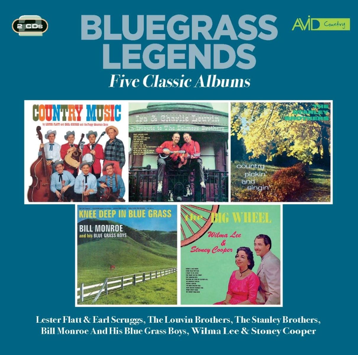 Afbeelding van Various Artists - Bluegrass Legends: Five Classic Albums