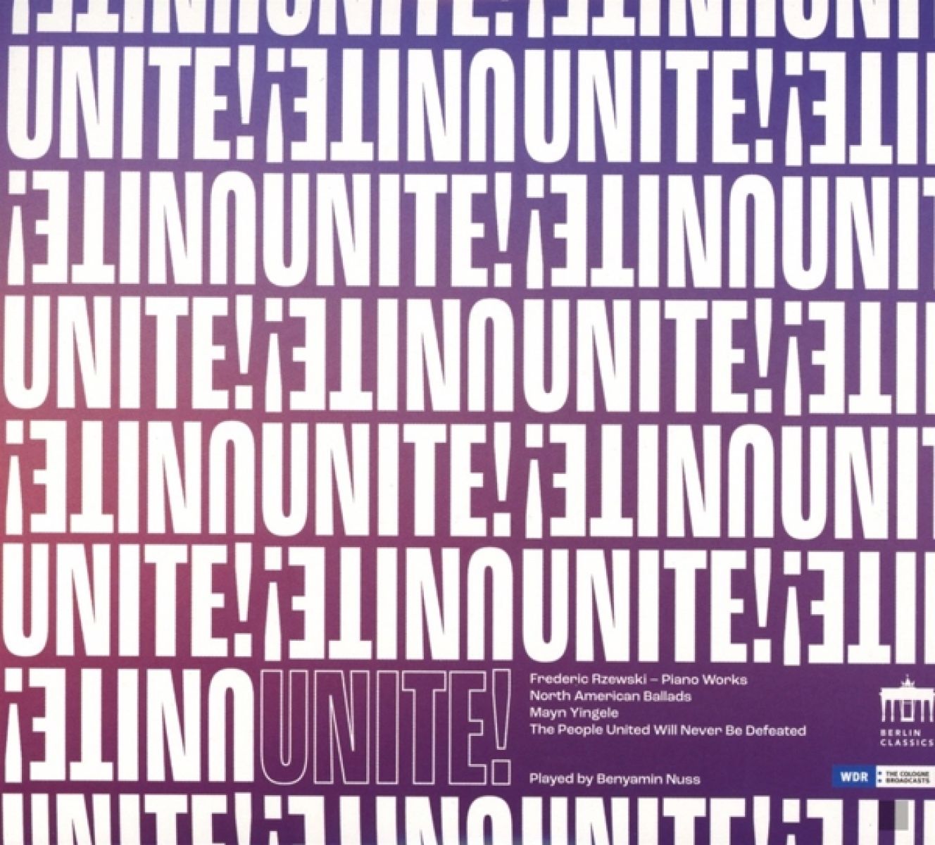 Afbeelding van Benyamin Nuss - Frederic Rzewski: Unite!