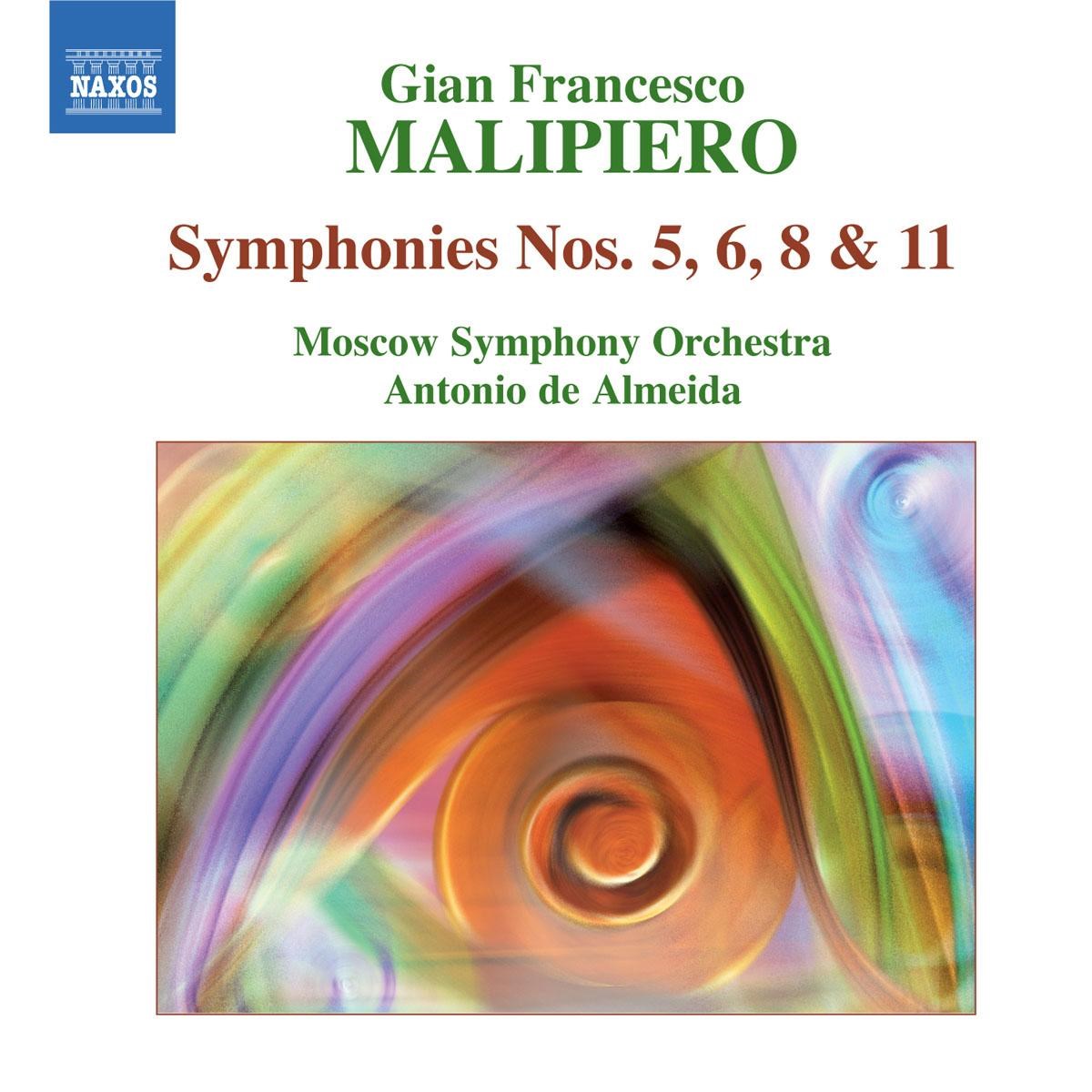 Afbeelding van Moscow Symphony Orchestra, Antonio De Almeida - Malipiero: Symphonies Nos. 5, 6, 8 & 11