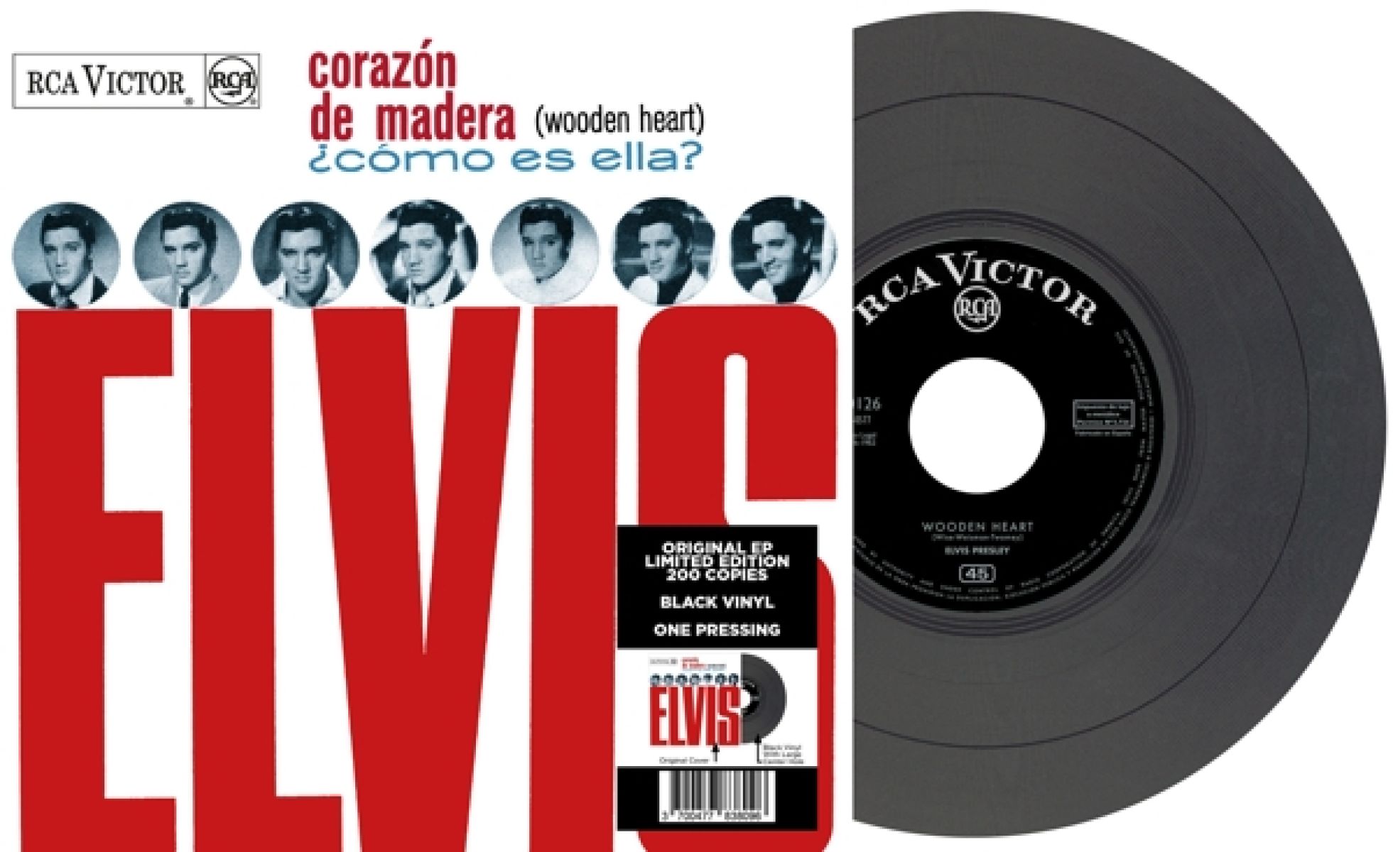 Afbeelding van Elvis Presley - EP Etranger N13 - Corazón De Madera (Espagne)