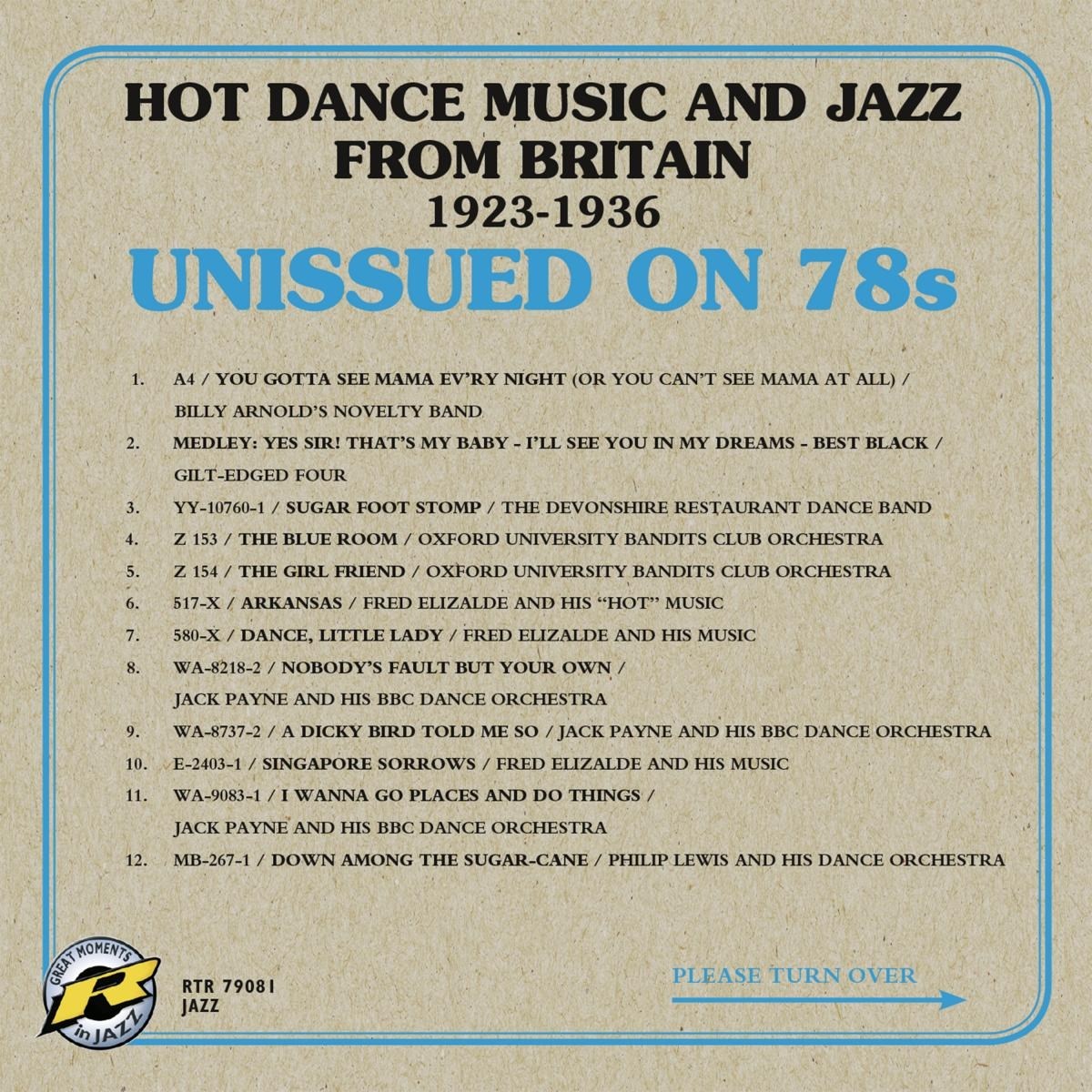 Afbeelding van Various Artists - Hot Dance Music And Jazz From Britain 1923-1936