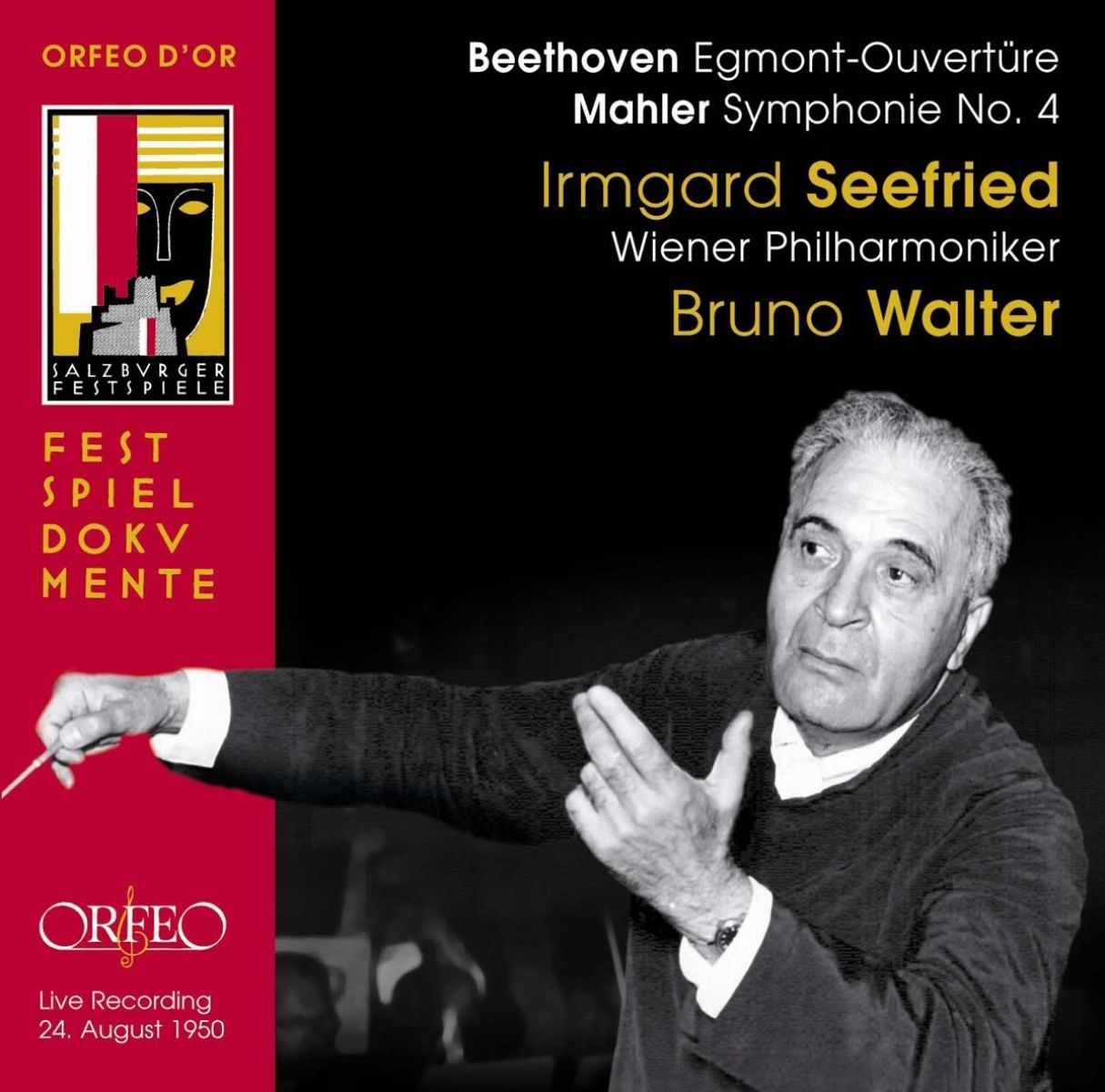 Afbeelding van Irmgard Seefried, Wiener Philharmoniker, Bruno Walter - Beethoven: Egmont-Ouvertüre - Mahler Symphonie n° 4