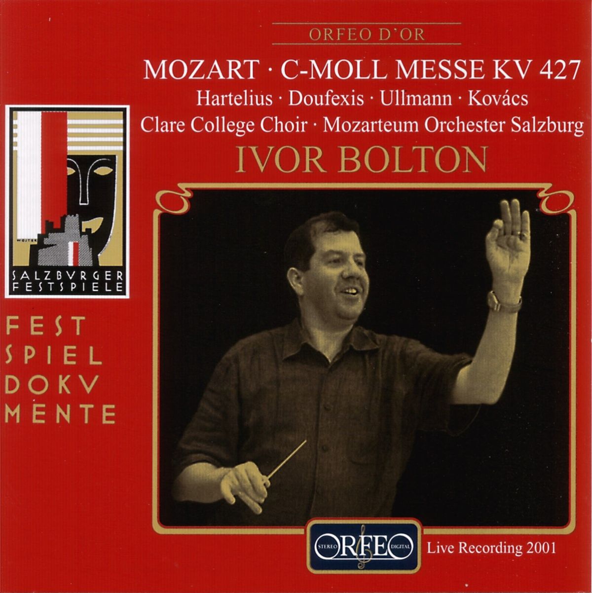 Afbeelding van Choir Of Clare College, Mozarteum Orchester Salzburg, Ivor Bolton - Mozart: Messe C-moll KV 427