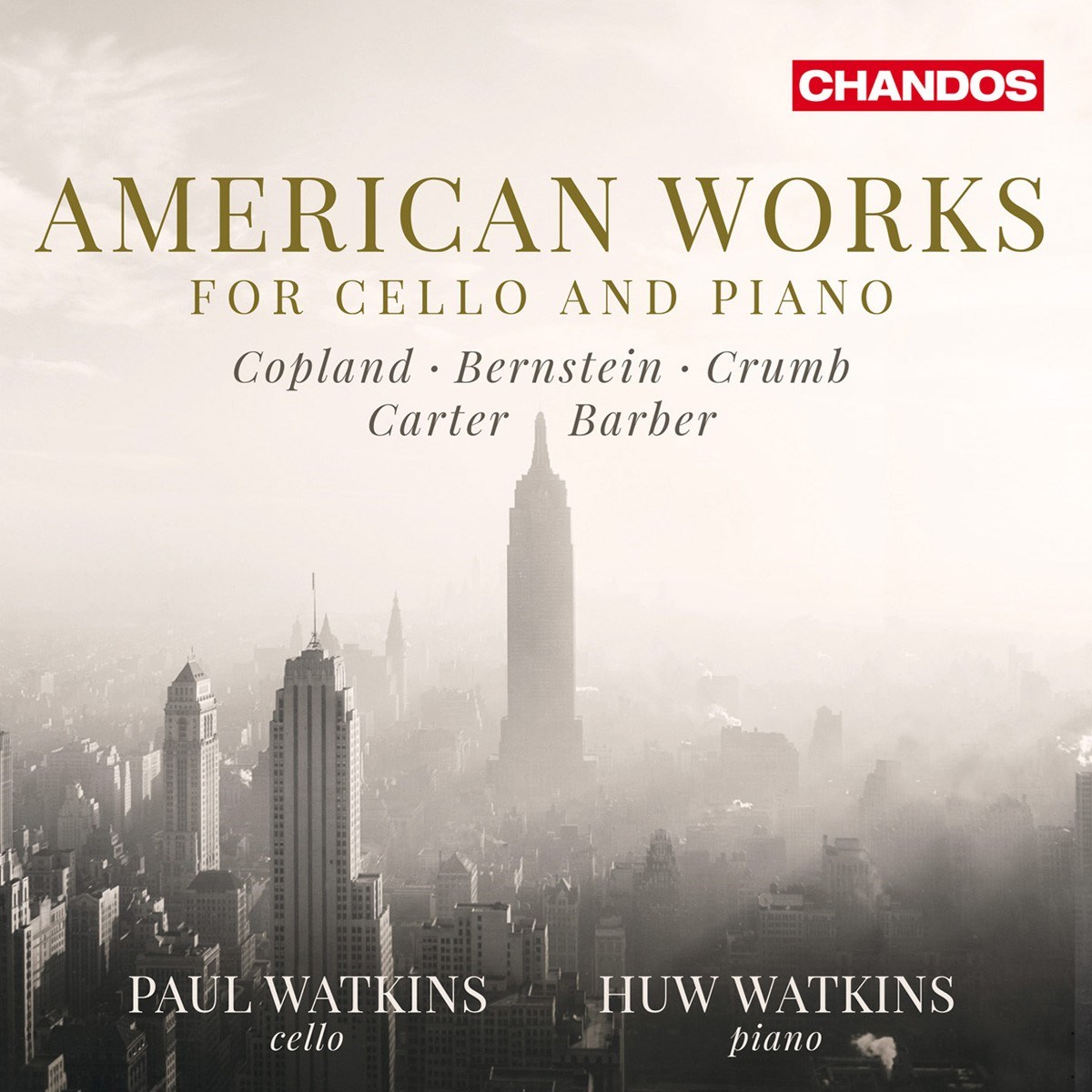 Afbeelding van Paul Watkins & Huw Watkins - American Works for Cello and Piano