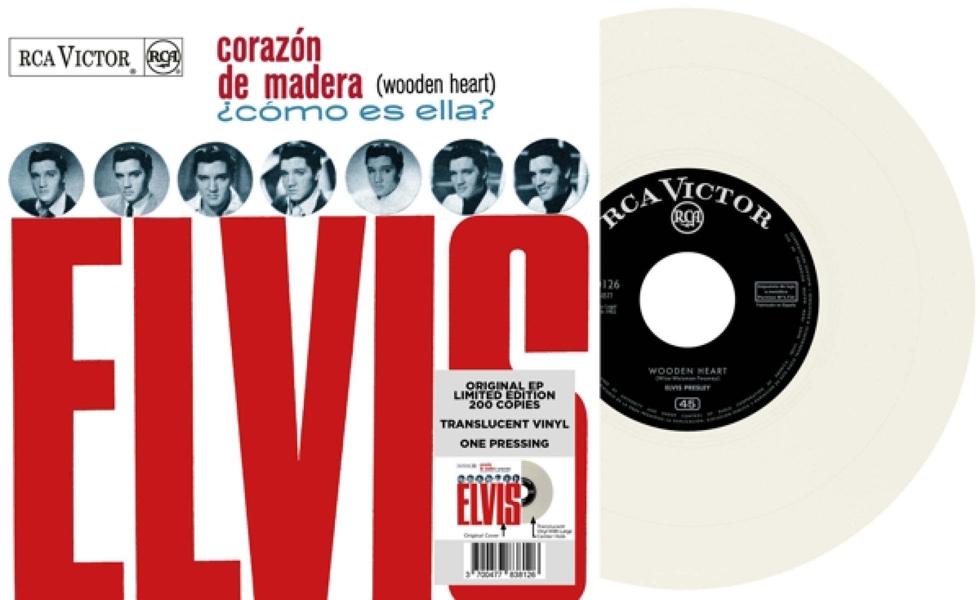 Elvis Presley - EP Etranger N13 - Corazón De Madera (Espagne)
