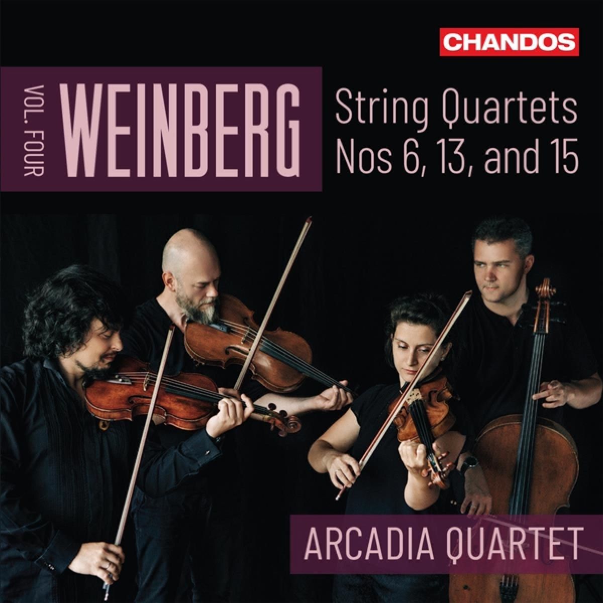 Afbeelding van Arcadia Quartet - Weinberg String Quartets Vol. 4