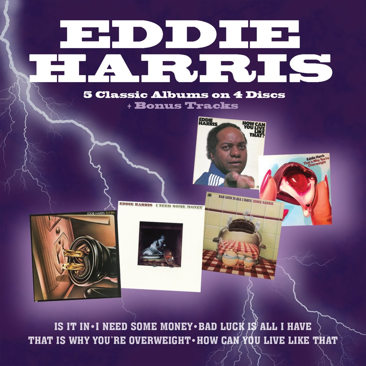 Afbeelding van Eddie Harris - 5 Classic Albums On 4 Discs