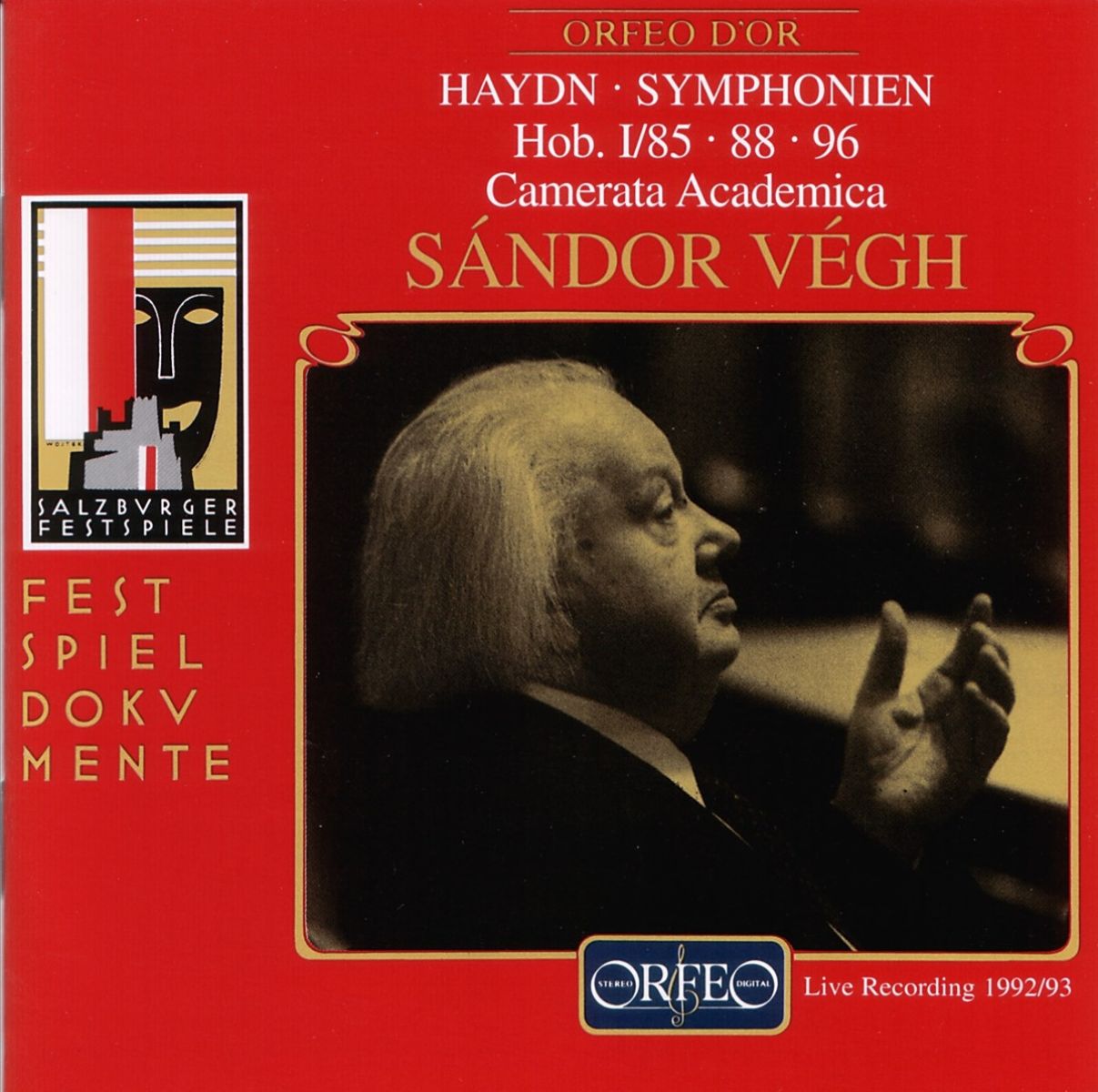 Camerata Academica Salzburg, Sándor Végh - Haydn: Symphonien Hob. I85 & Hob. II88, 96
