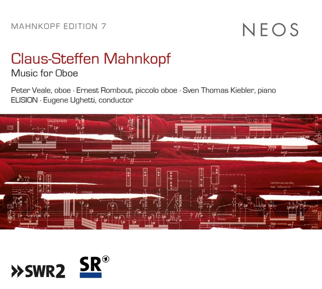 Afbeelding van Peter Veale, Sven Thomas Kiebler, Elision, Eugene Ughetti - Mahnkopf: Music For Oboe