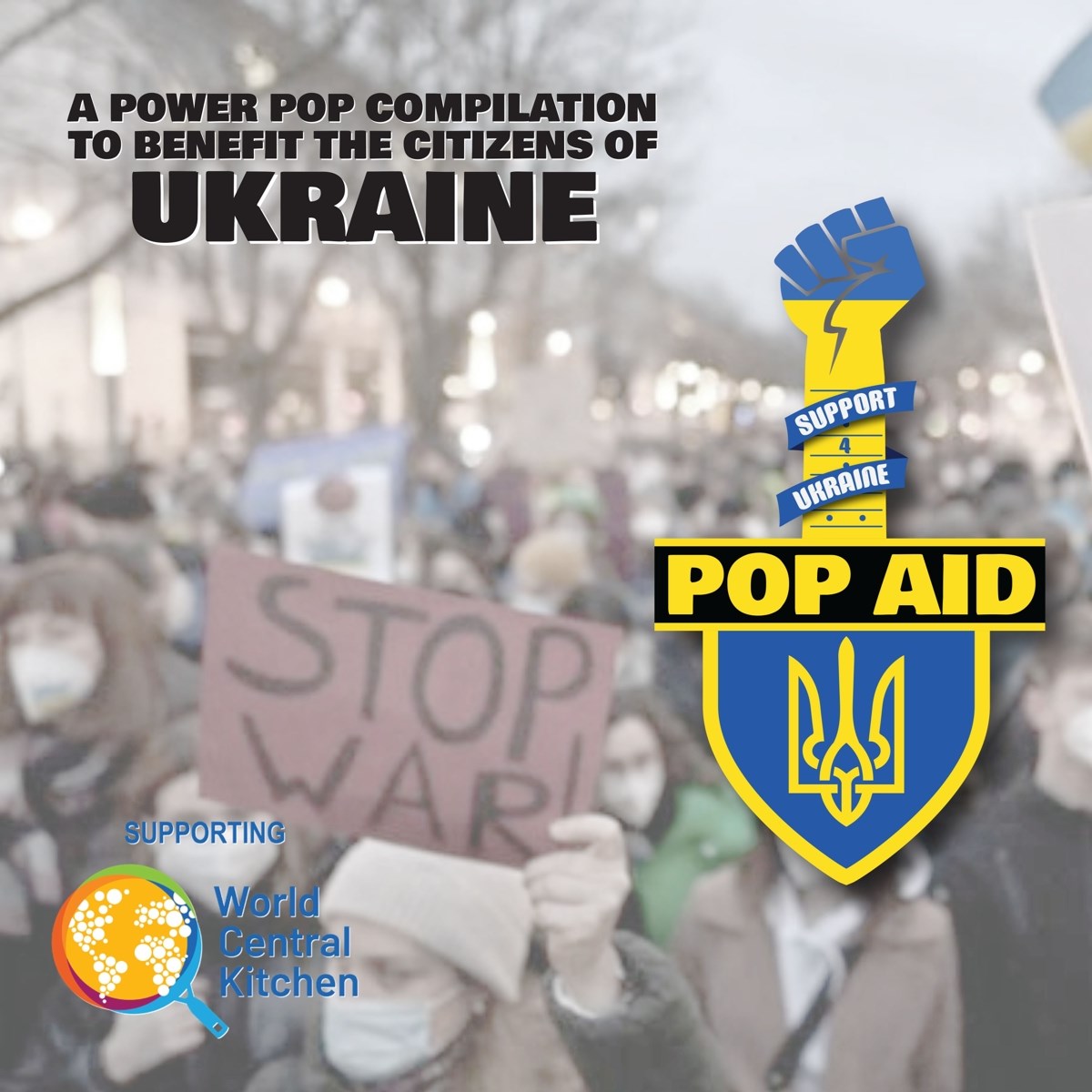 Afbeelding van Various Artists - Pop Aid: A Power Pop Compilation To Benefit The Citizens of Ukraine