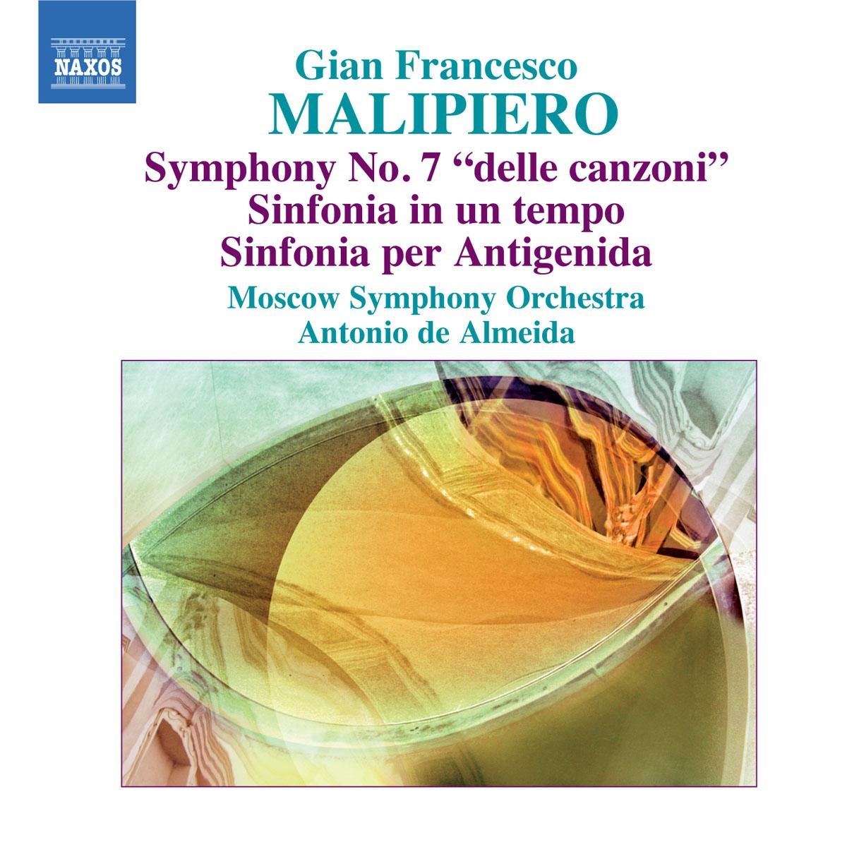 Afbeelding van Moscow Symphony Orchestra, Antonio de Almeida - Malipiero: Symphony No.7
