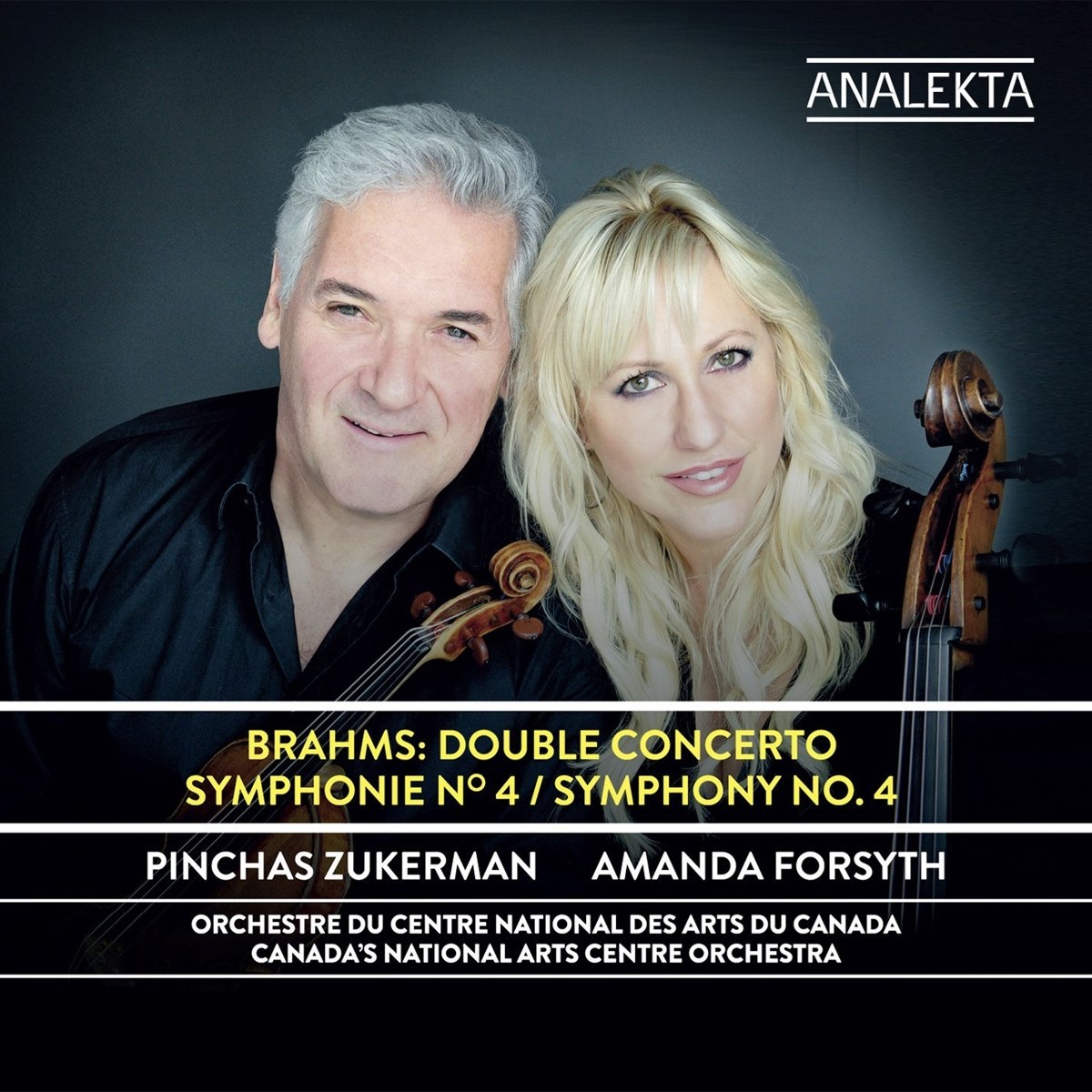 Afbeelding van Pinchas Zukerman & Amanda Forsyth - Brahms: Double Concerto/Symphony No. 4