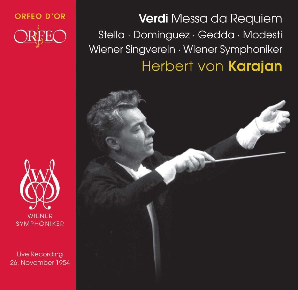 Afbeelding van Antonietta Stella, Nicolai Gedda, Wiener Singverein, Wiener Symphoniker, Herbert von Karajan - Verdi: Messa Da Requiem