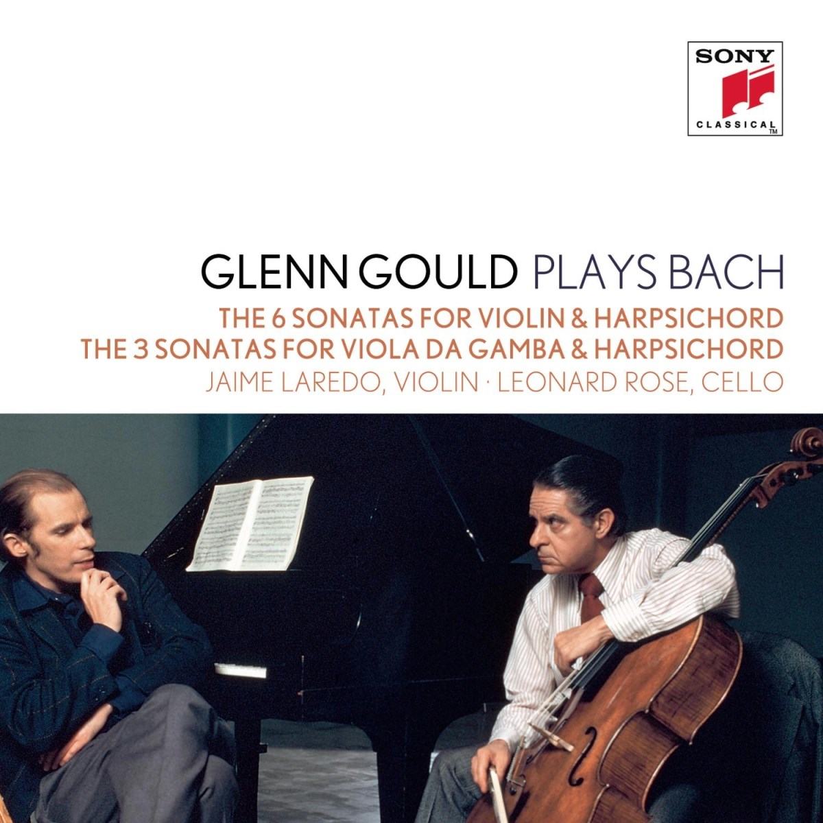 Afbeelding van Glenn Gould, Jaime Laredo, Leonard Rose - J.S. Bach: The 6 Sonatas For Violin & Harpsichord | The 3 Sonatas For Viola Da Gamba & Harpsichord
