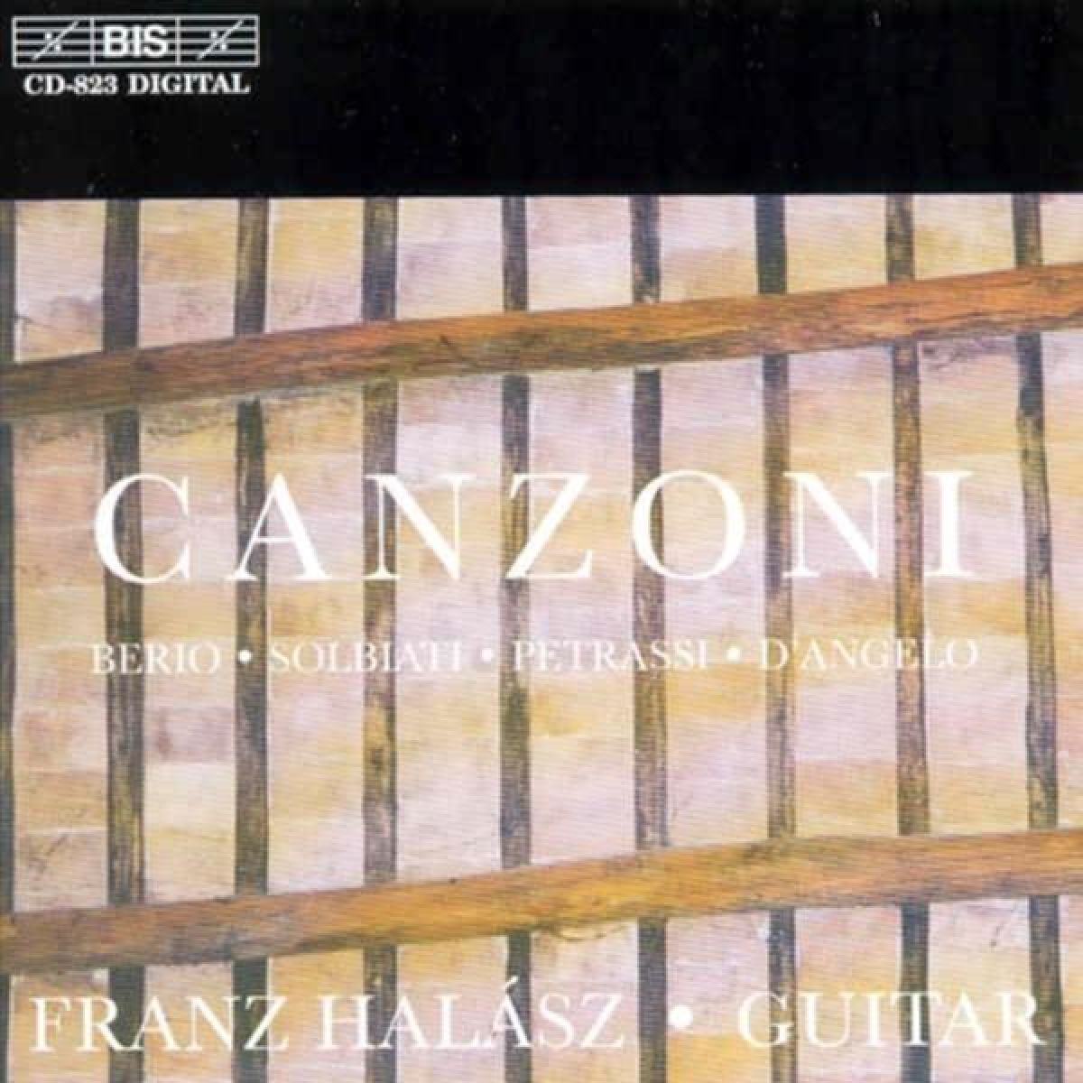 Afbeelding van Franz Halász - Canzoni/Nunc/ Suoni Notturni