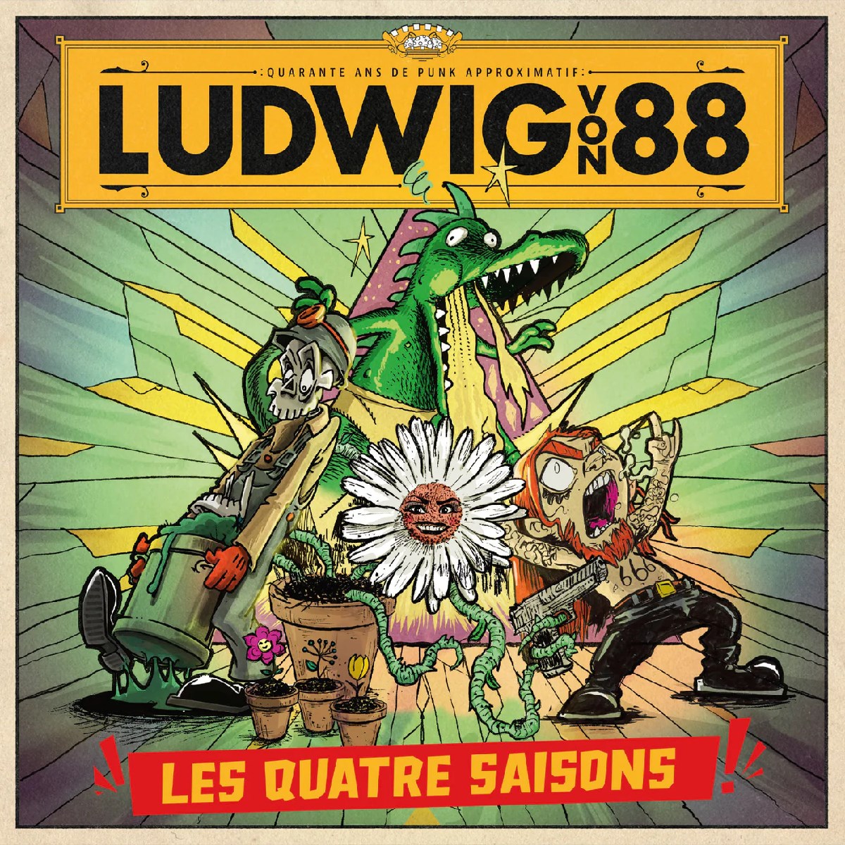 Afbeelding van Ludwig Von 88 - Les Quatre Saisons: Quarante Ans De Punk Approximatif