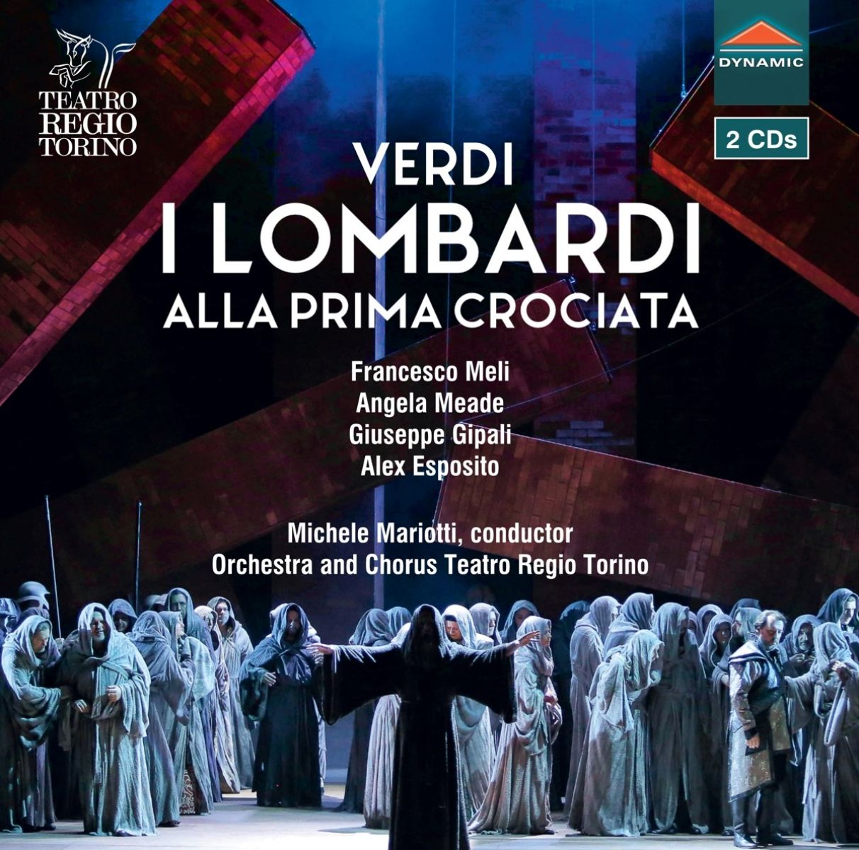 Afbeelding van Francesco Meli, Angela Meade, Giuseppe Gipali, Alex Esposito, Michele Mariotti, Orchestra Del Teatro Regio Di Torino And Coro Del Teatro Regio di Torino - Verdi: I Lombardi Alla Prima Crociata