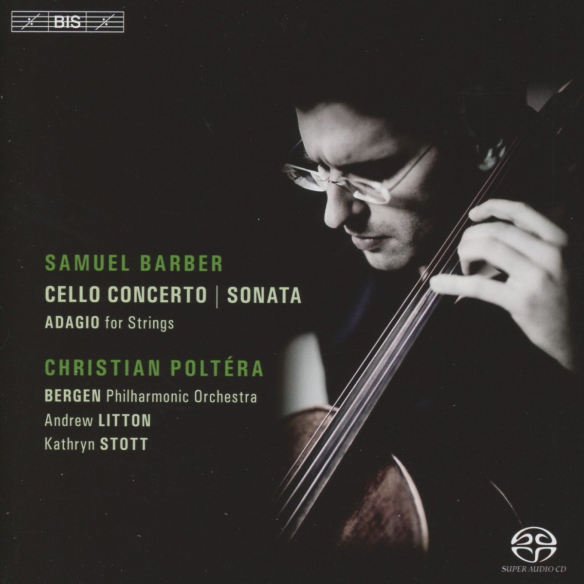 Afbeelding van Christian Poltéra, Bergen Philharmonic Orchestra, Andrew Litton - Barber: Cello Concerto & Sonata