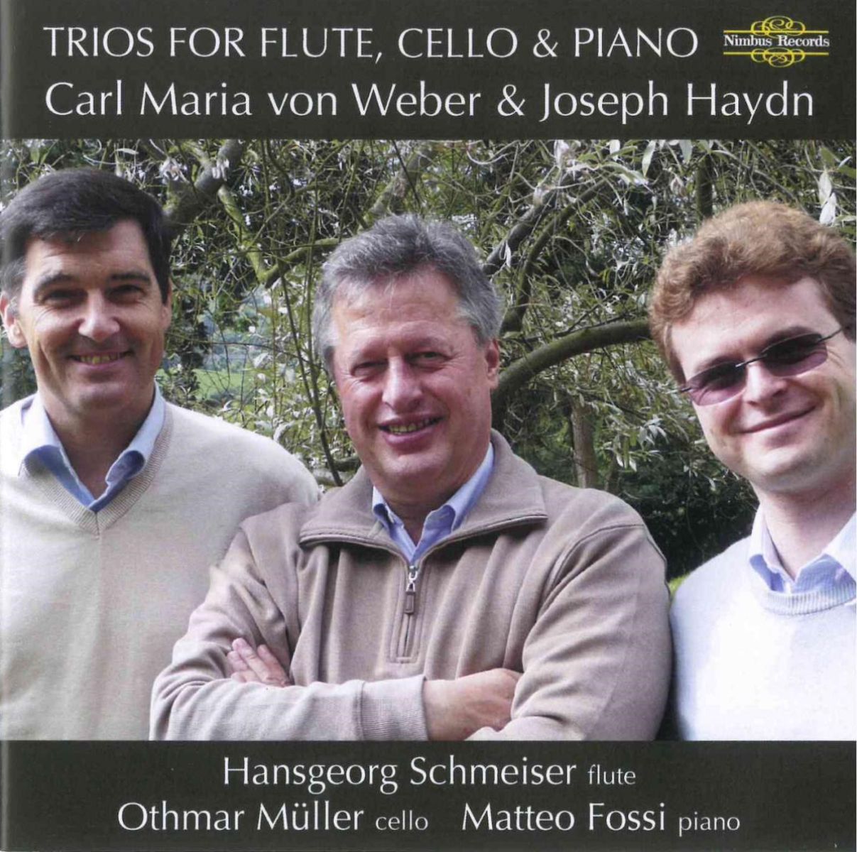 Afbeelding van Hansgeorg Schmeiser, Othmar Müller & Matteo Fossi - Von Weber & Haydn: Trios For Flute & Piano
