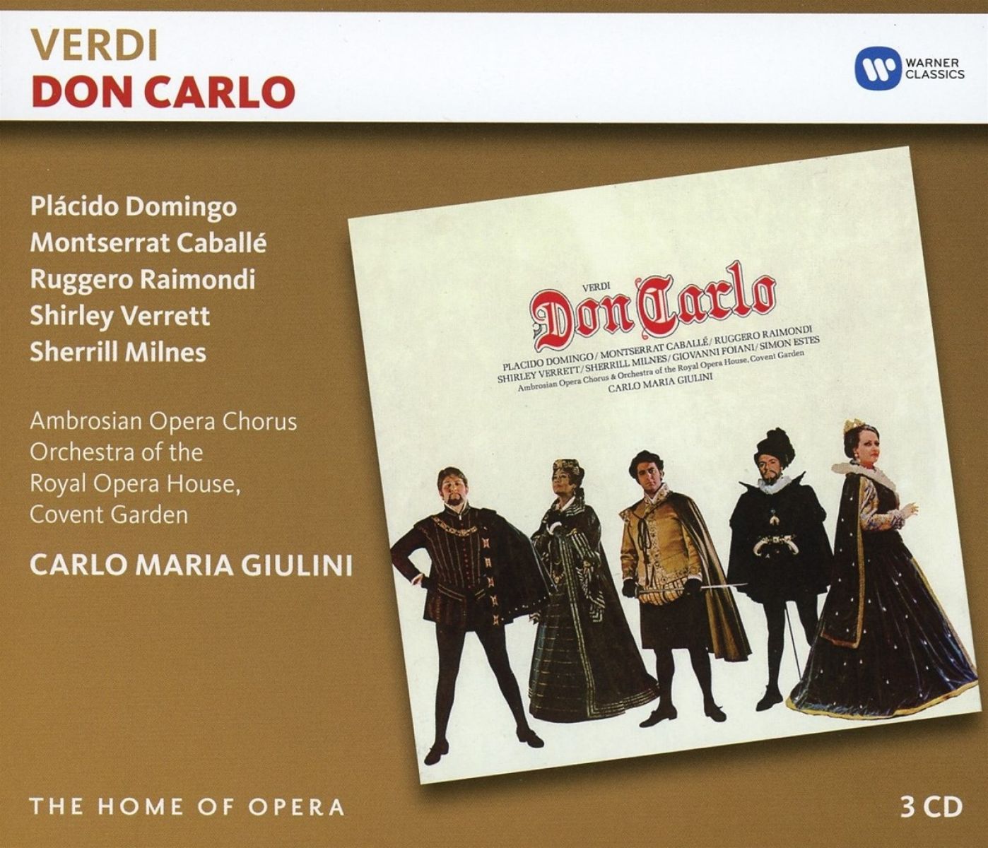 Afbeelding van Plácido Domingo, The Royal Opera House, Carlo Maria Giulini - Verdi: Don Carlo