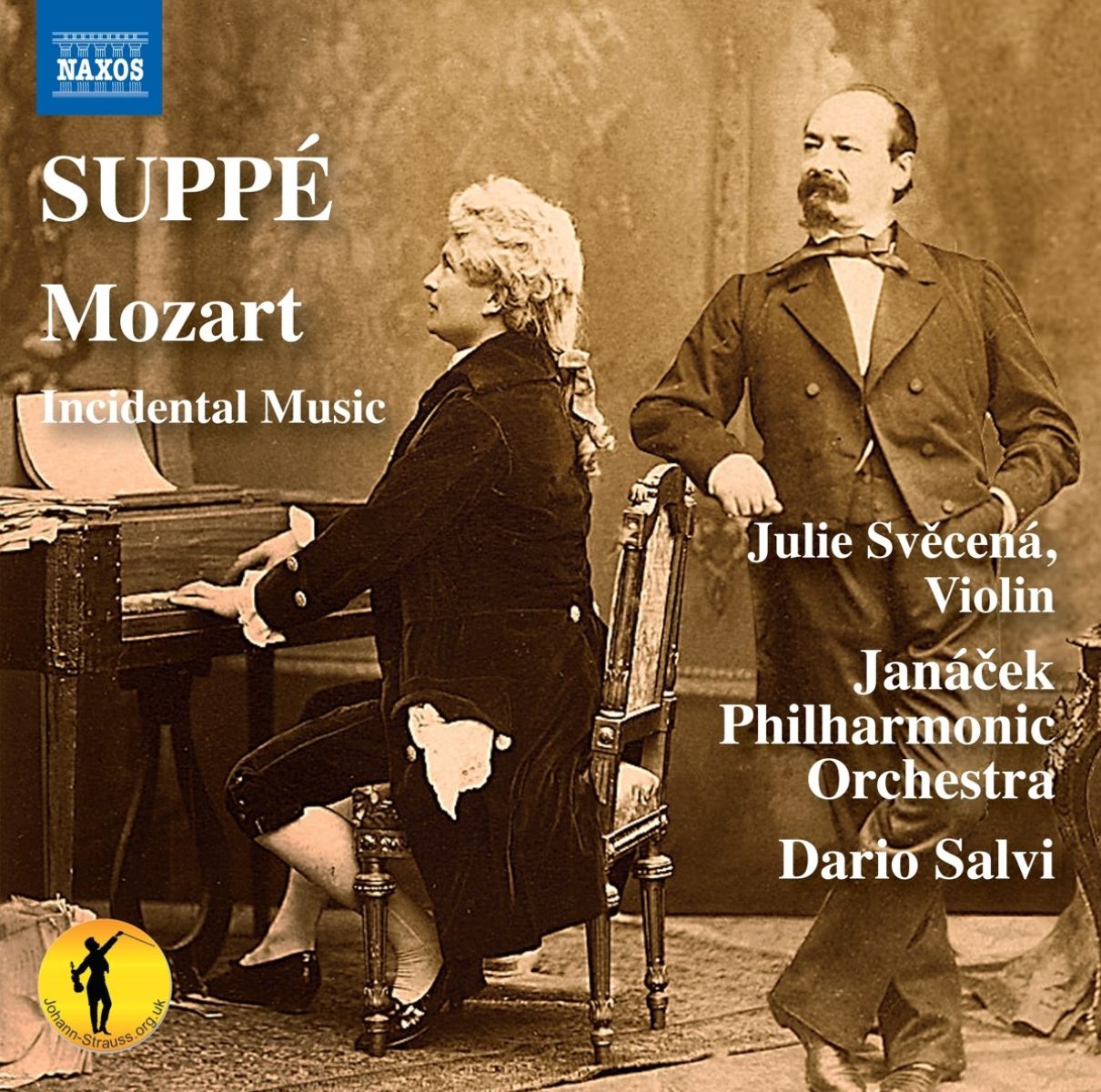 Afbeelding van Dario Salvi, Janacek Philharmonic Orchestra, Julie Svecená - Suppé: Mozart [Incidental Music]
