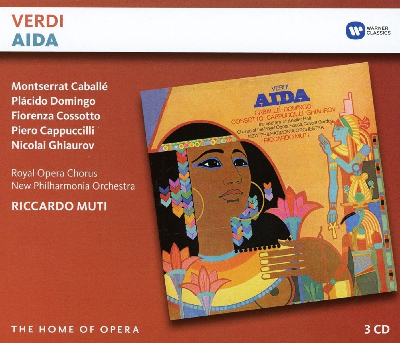 Afbeelding van Montserrat Caballé, Placido Domingo, Chorus Of The Royal Opera House, Covent Garden, New Philharmonia Orchestra, Riccardo Muti - Verdi: Aida
