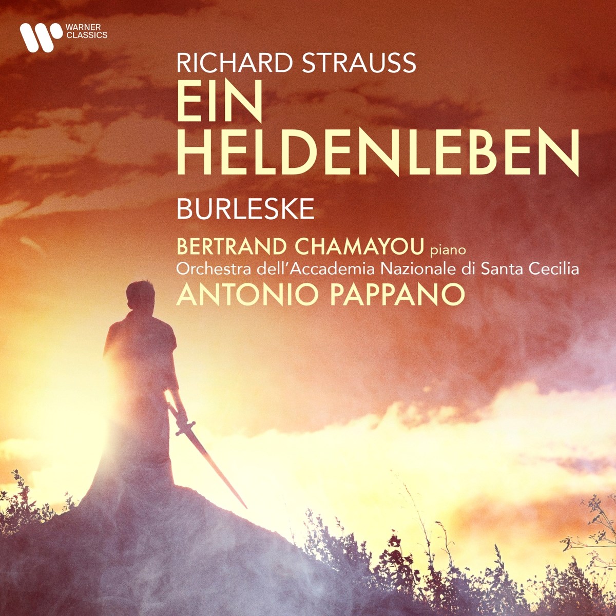 Afbeelding van Betrand Chamayou, Orchestra Dell'Academia Nazionale Di Santa Cecelia, Antonio Pappano - Strauss: Ein Heldenleben/Burleske