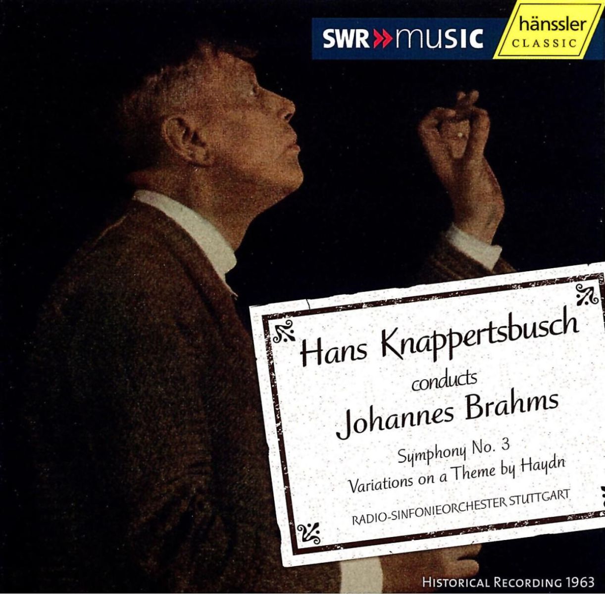 Afbeelding van Radio-Sinfonieorchester Stuttgart des SWR, Hans Knappertbusch - Brahms: Symphony No.3 | Variations On A Theme By Haydn
