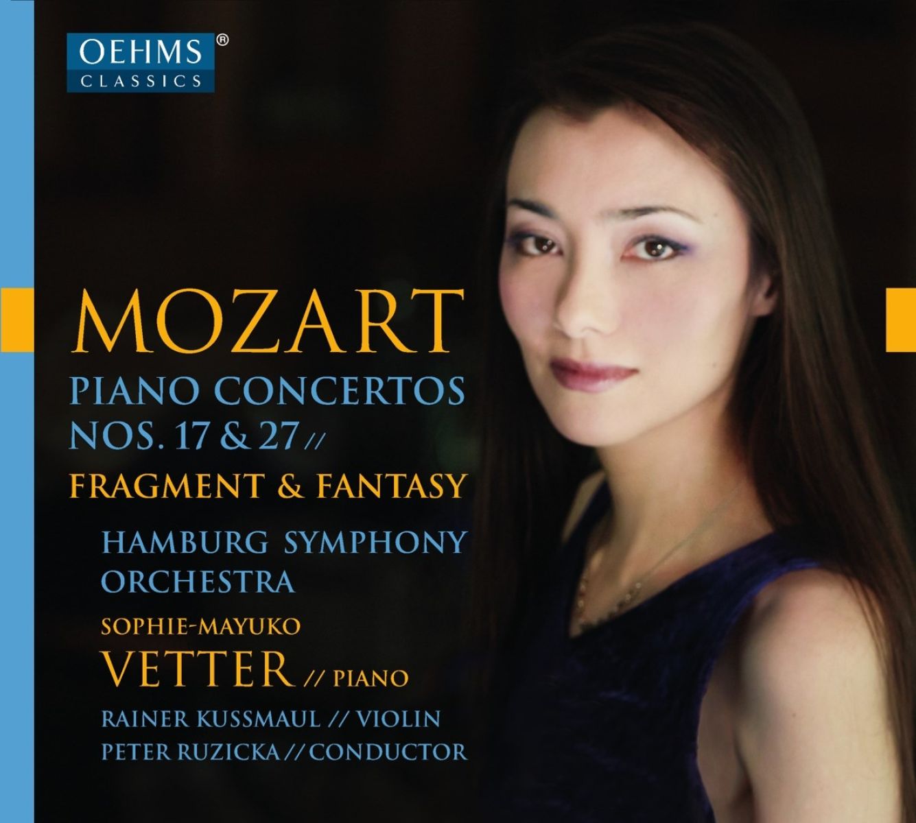 Afbeelding van Sophie Mayuko Vetter, Rainer Kussmaul, Hamburg Symphony Orchestra, Peter Ruzicka - Mozart: Piano Concertos Nos. 17 & 27, Fragment & Fantasy