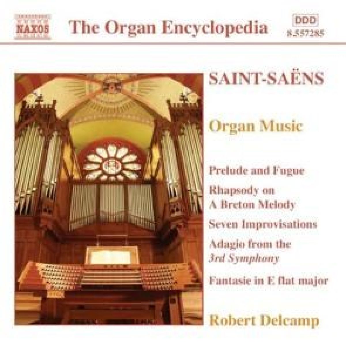 Afbeelding van Robert Delcamp - Saint-Saëns: Organ Works