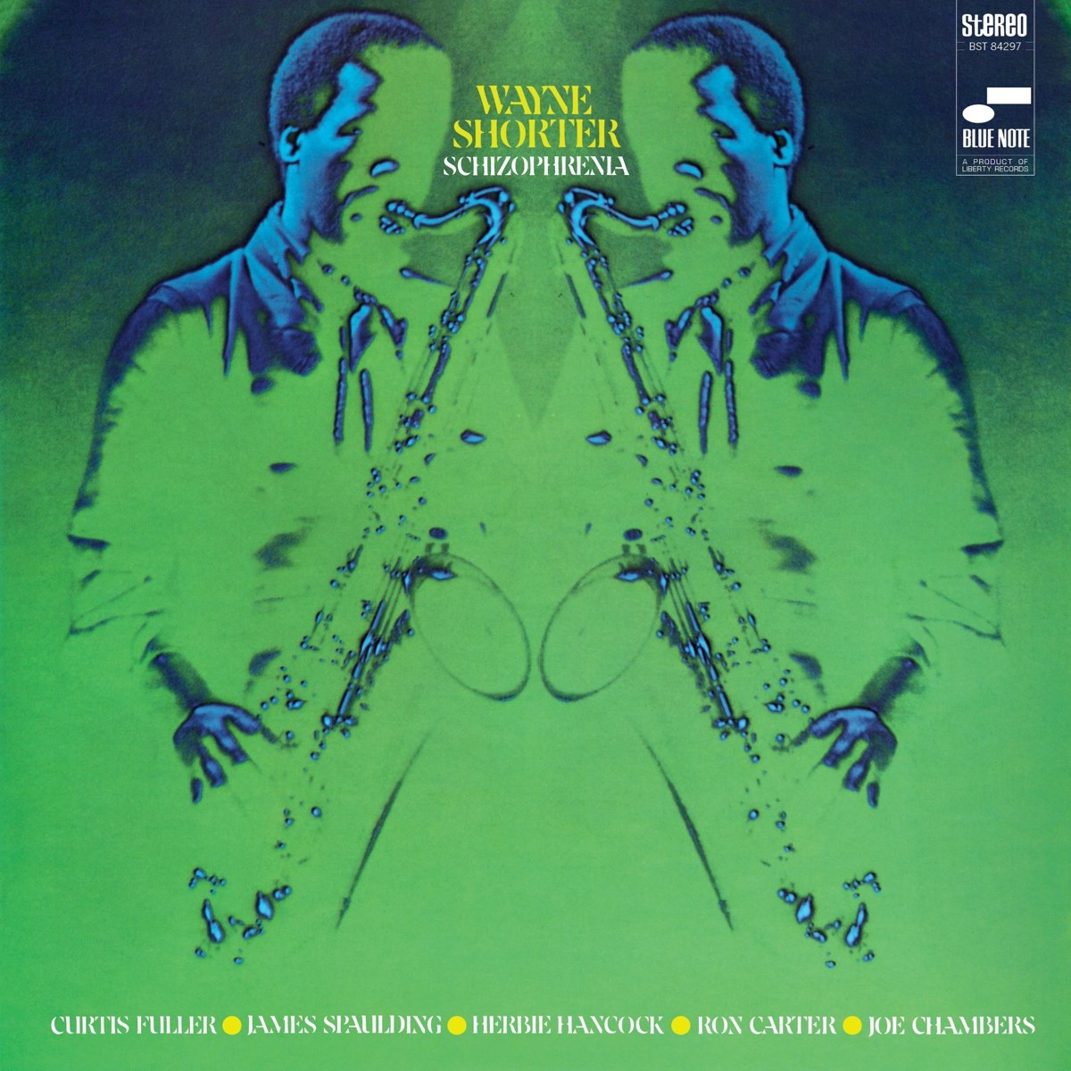 Afbeelding van Wayne Shorter, Curtis Fuller, James Spaulding, Herbie Hancock, Ron Carter, Joe Chambers - Schizophrenia